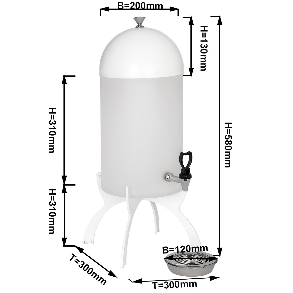 Distributeur de lait - Blanc