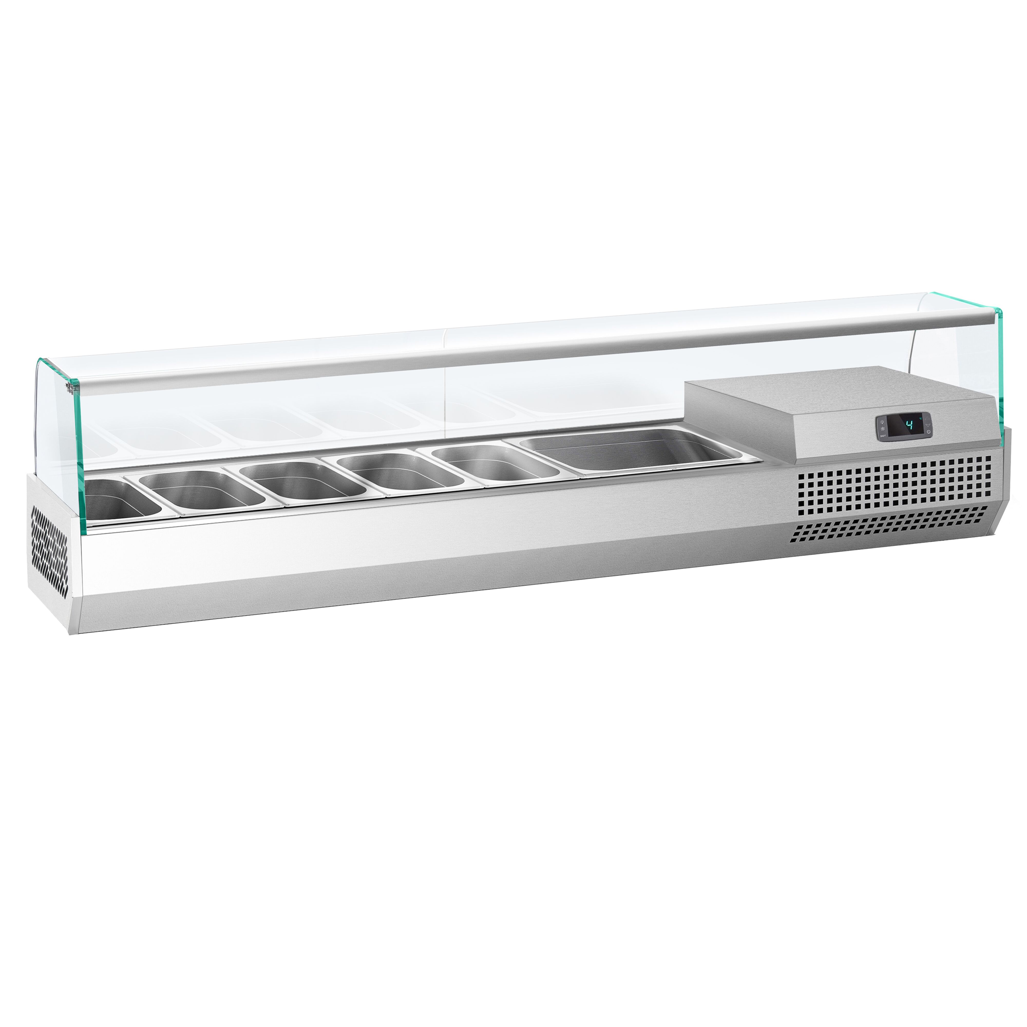 Vitrine Réfrigérée à Ingrédients PREMIUM PLUS - 1733x353mm - 7x GN 1/4
