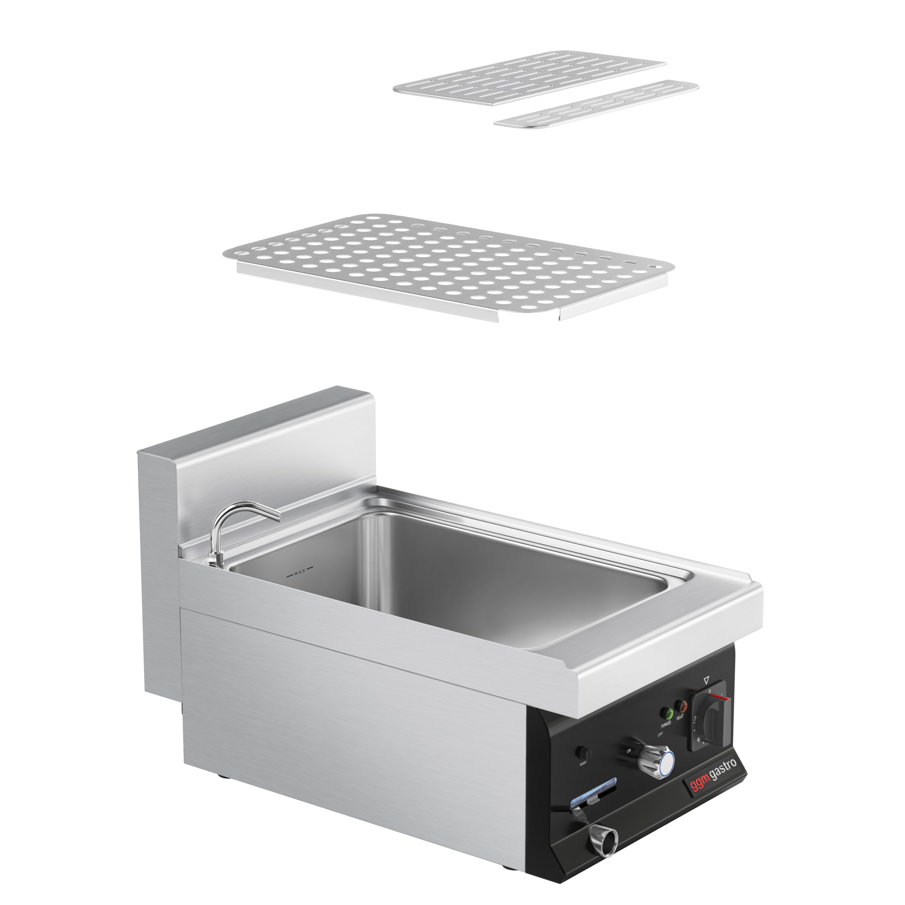 Cuiseur à pâtes électrique avec robinet – 26 L – 6 kW