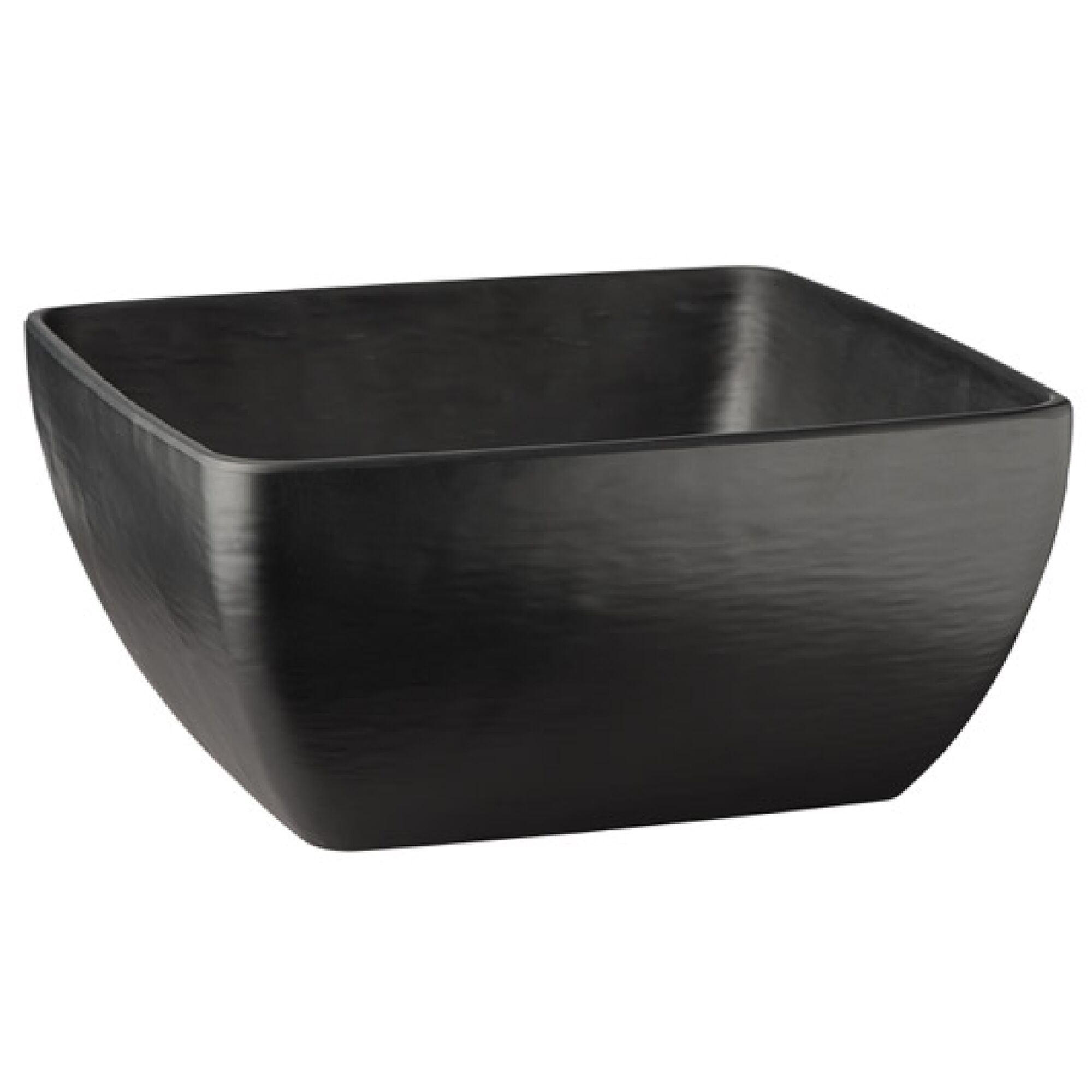 (6 pcs) Coupe - SLATE - Mélamine - 3,8L - carré - 250x250mm - Profondeur : 120mm - Noir - lot de 6
