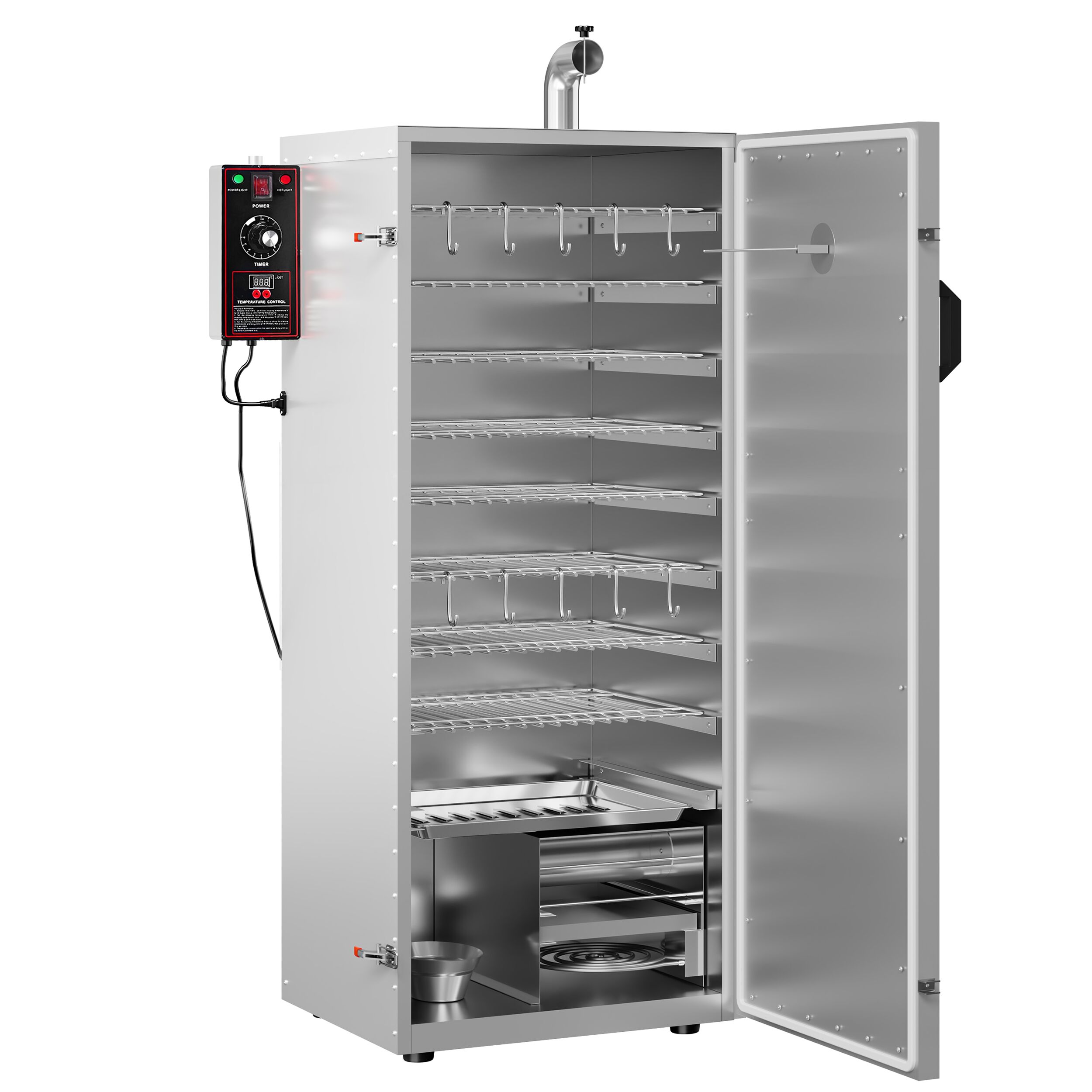 Mini Smoker Oven - Digital - with 8 Racks - 500x447mm