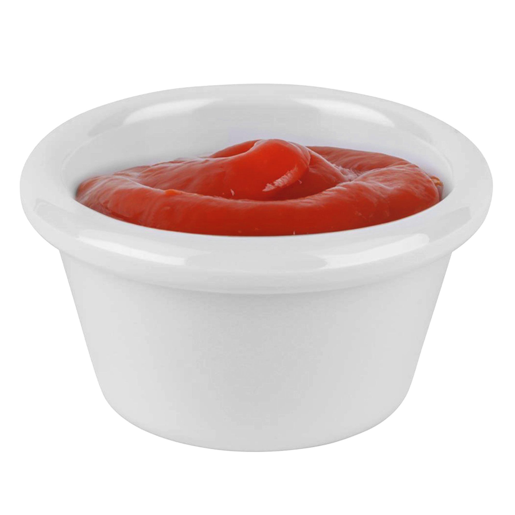 (24 ks) Dip miska - CASUAL - Melamin - 70 ml - Ø 75 mm - Bílá