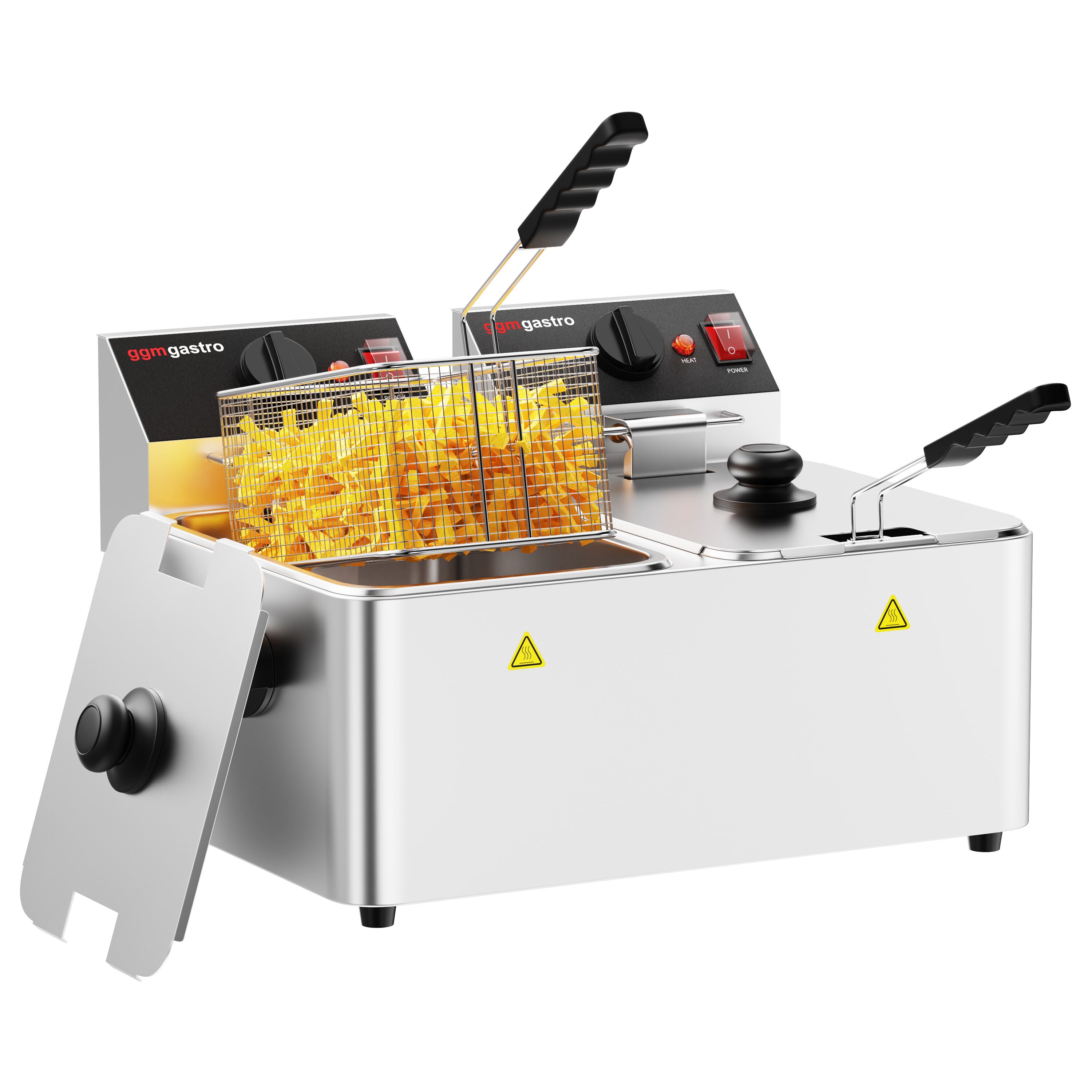 Friteuse électrique double – 4+4 litres – 5 kW