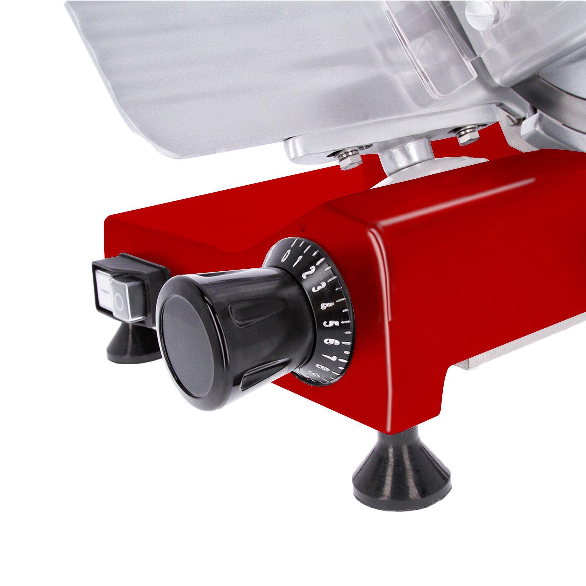 Commercial Meat Slicer - 250W - Blade 300mm - Red