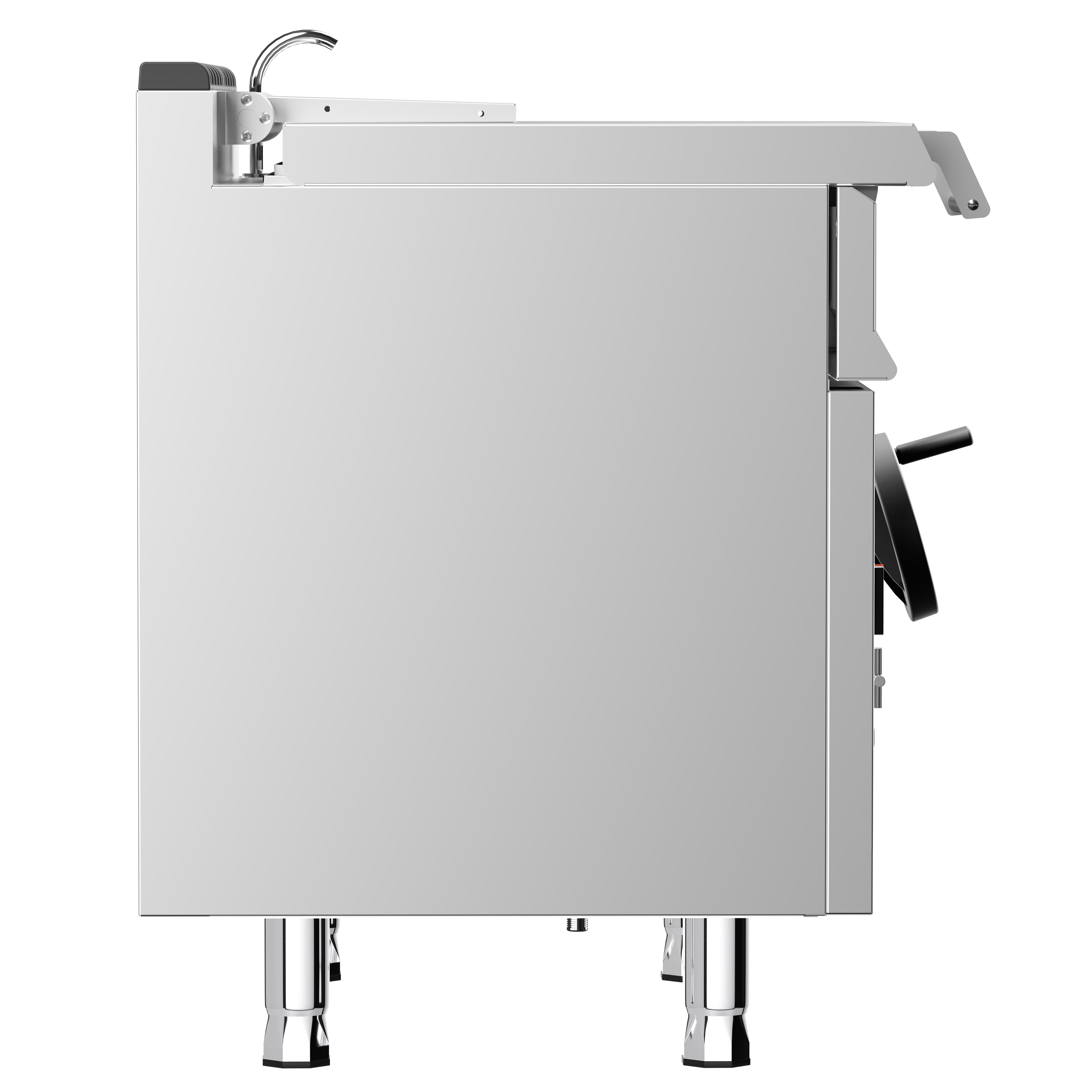 Sauteuse basculante à gaz – 60 litres – 20,5 kW – avec volant manuel et raccordement d’eau