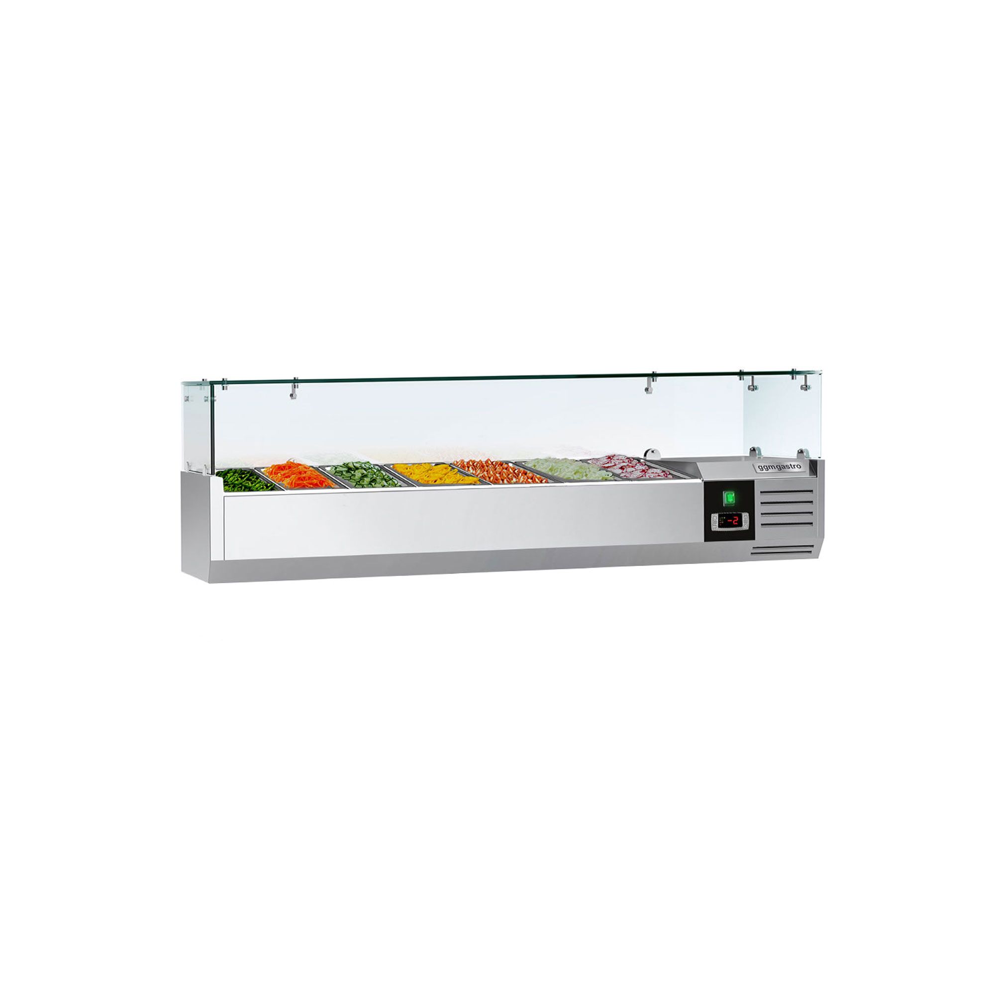 Vitrine Réfrigérée à Ingrédients PREMIUM - 1600x395mm - 7x GN 1/3