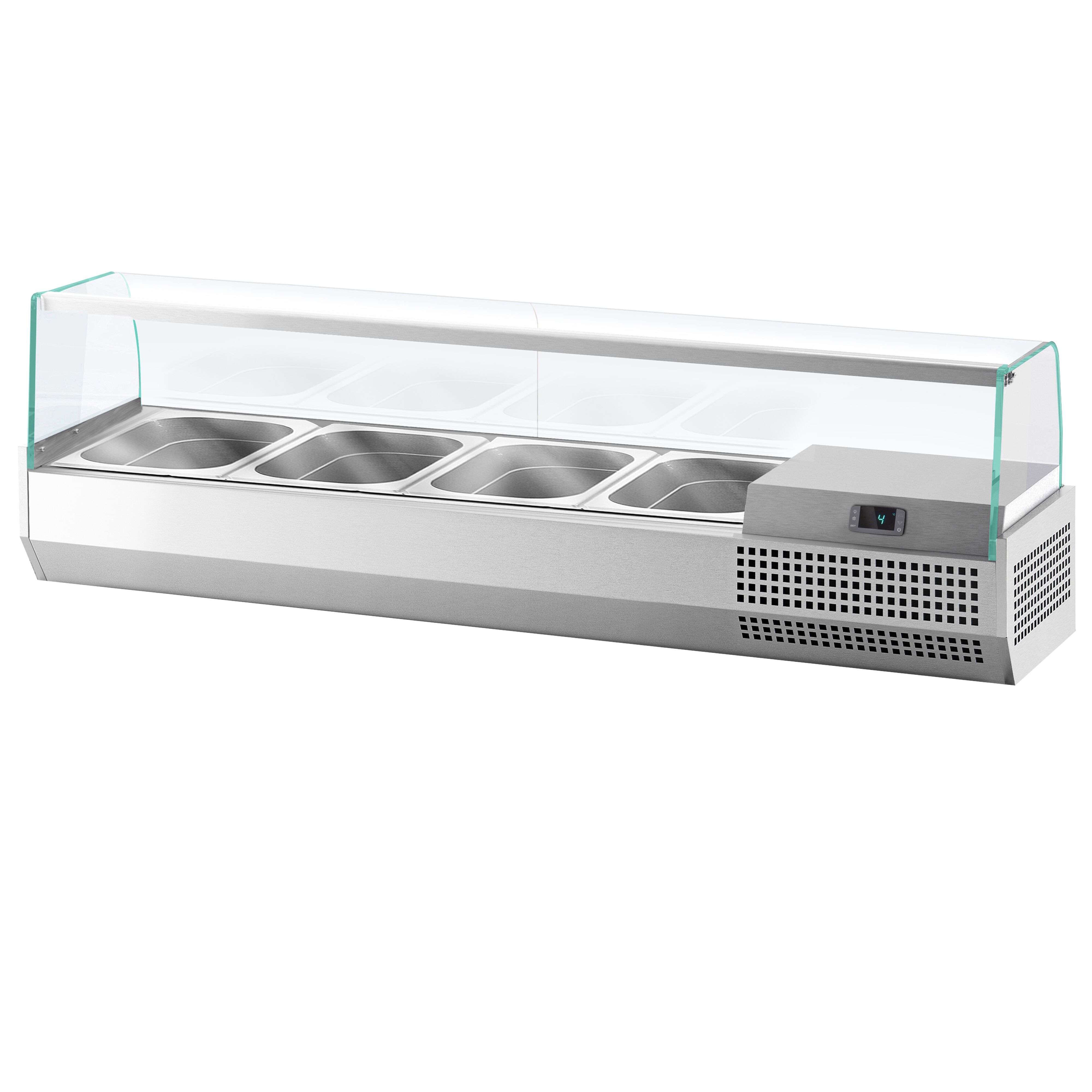 Vitrine Réfrigérée à Ingrédients PREMIUM PLUS - 1328x413mm - 4x GN 1/3