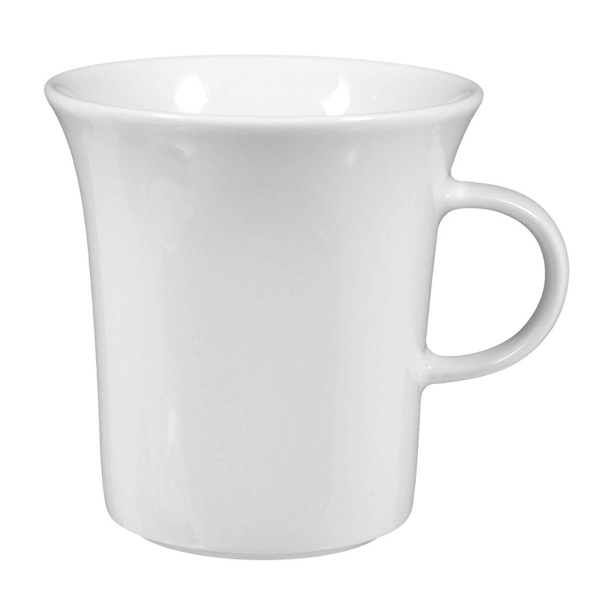 (6 Stück) SELTMANN WEIDEN | Milchkaffeetasse Kelch - 370ml - Weiß/Uni