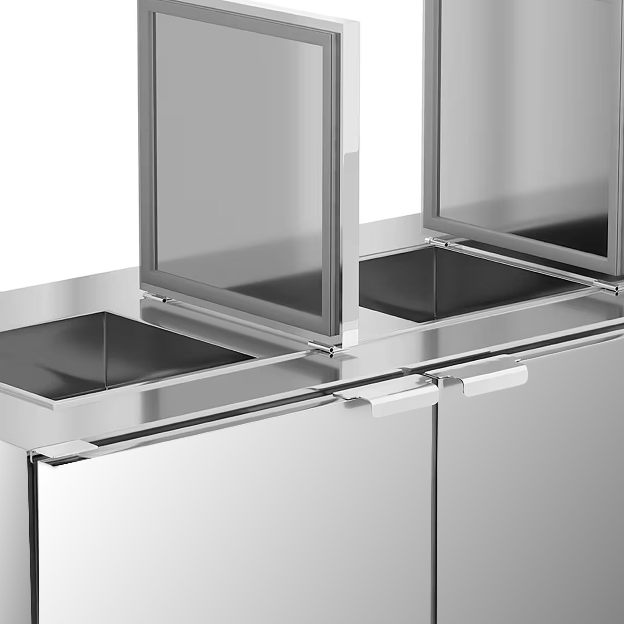 Refroidisseur de déchets humides – 2 × 120 ou 2 × 240 litres – Groupe à droite
