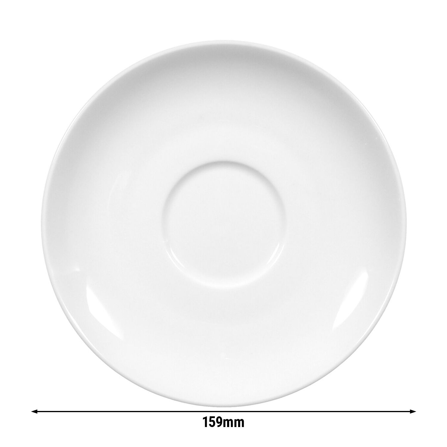(6 pièces) SELTMANN WEIDEN | Soucoupe - Ø 159 mm - Blanc/Uni