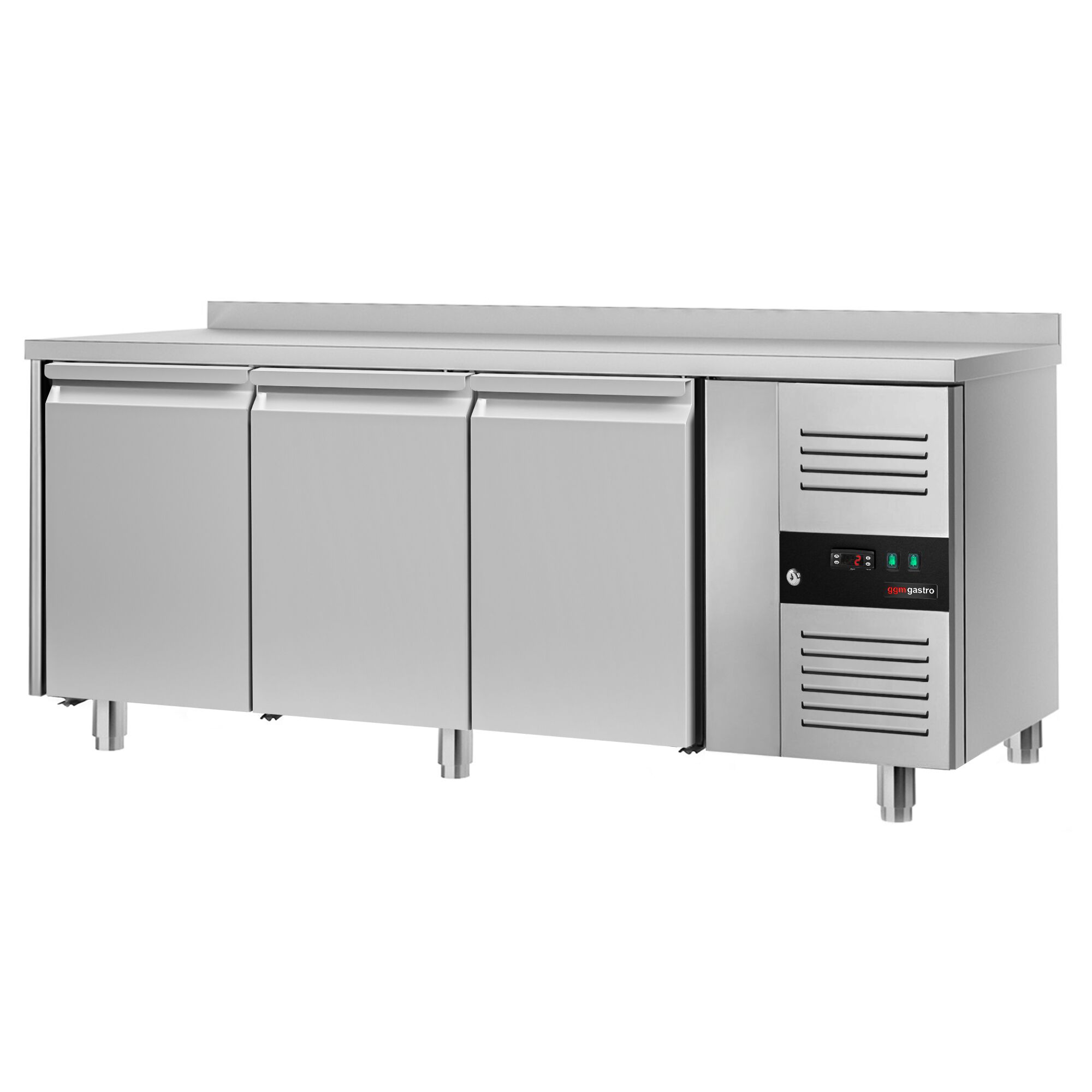 Kühltisch ECO - 1800x700mm - mit 3 Türen & mit Aufkantung