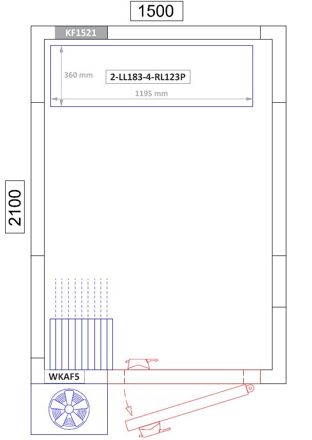 Étagère de base en aluminium - 1195 x 1800 mm - Capacité de charge : 600 kg