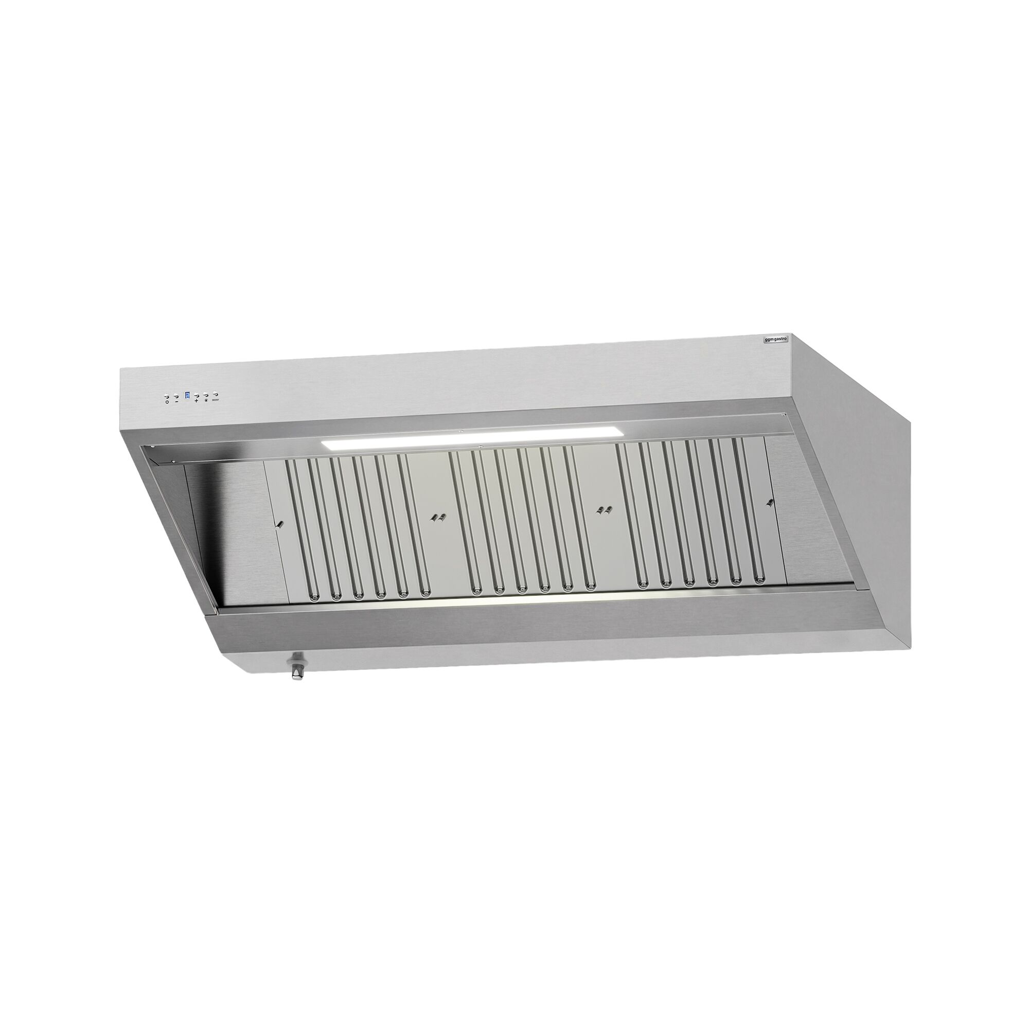Hotte murale avec moteur - 1600mm - avec régulateur, filtre & lampe
