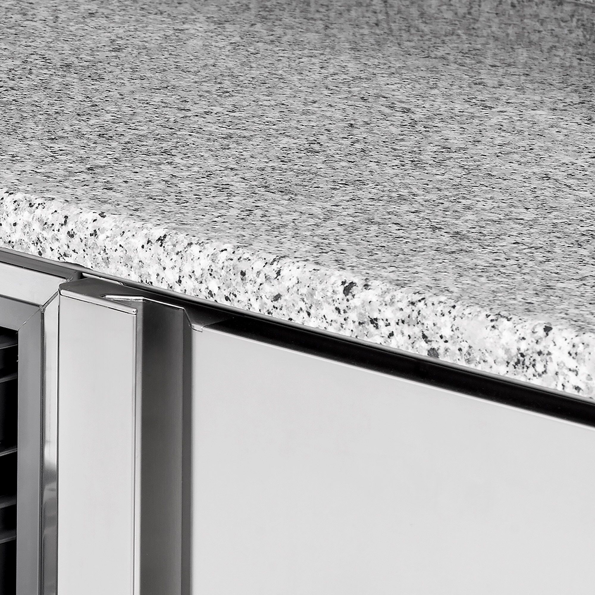 Table de congélation pour boulangerie Premium PLUS - 2185 x 800 mm - avec 3 portes - plan de travail en granit