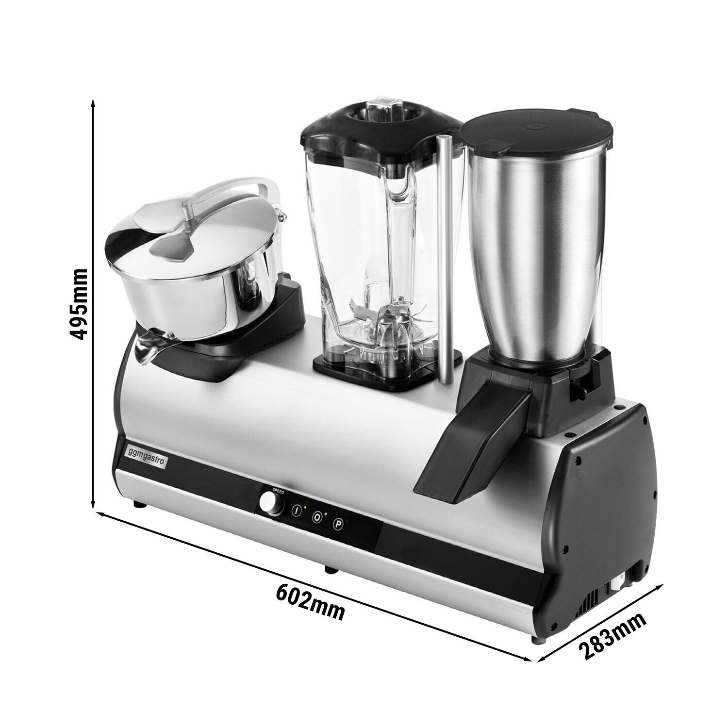 Appareil de bar combiné - Mixeur, Broyeur de glace & Presse-agrumes - 2x 150 + 750 Watts