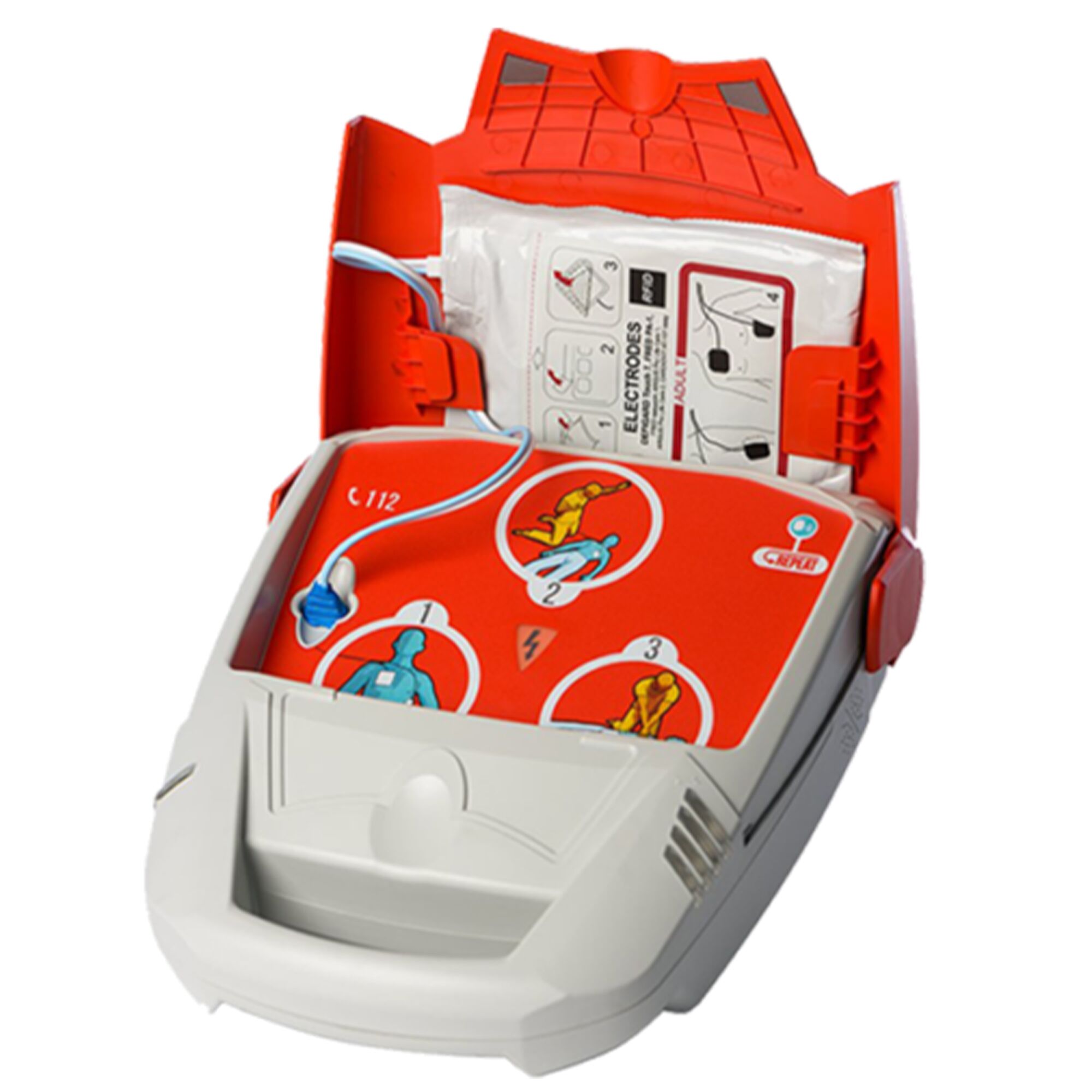 Defibrillator - inkl. Wandkasten, Defi-Safe-Set & Rettungszeichen