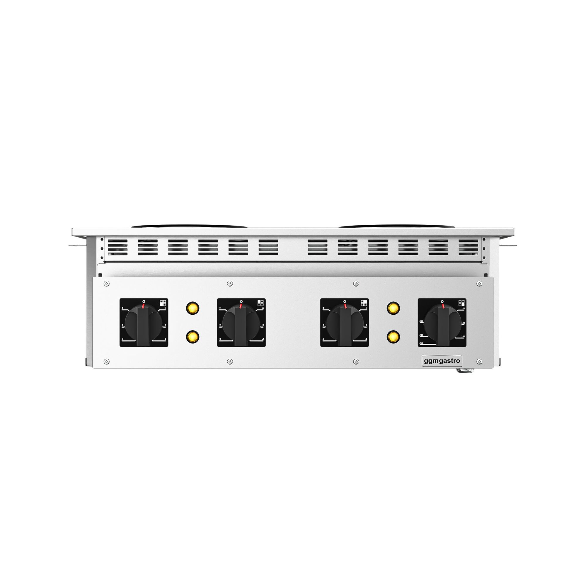 Fourneau électrique - 10,4kW - 4 plaques électriques - encastrable