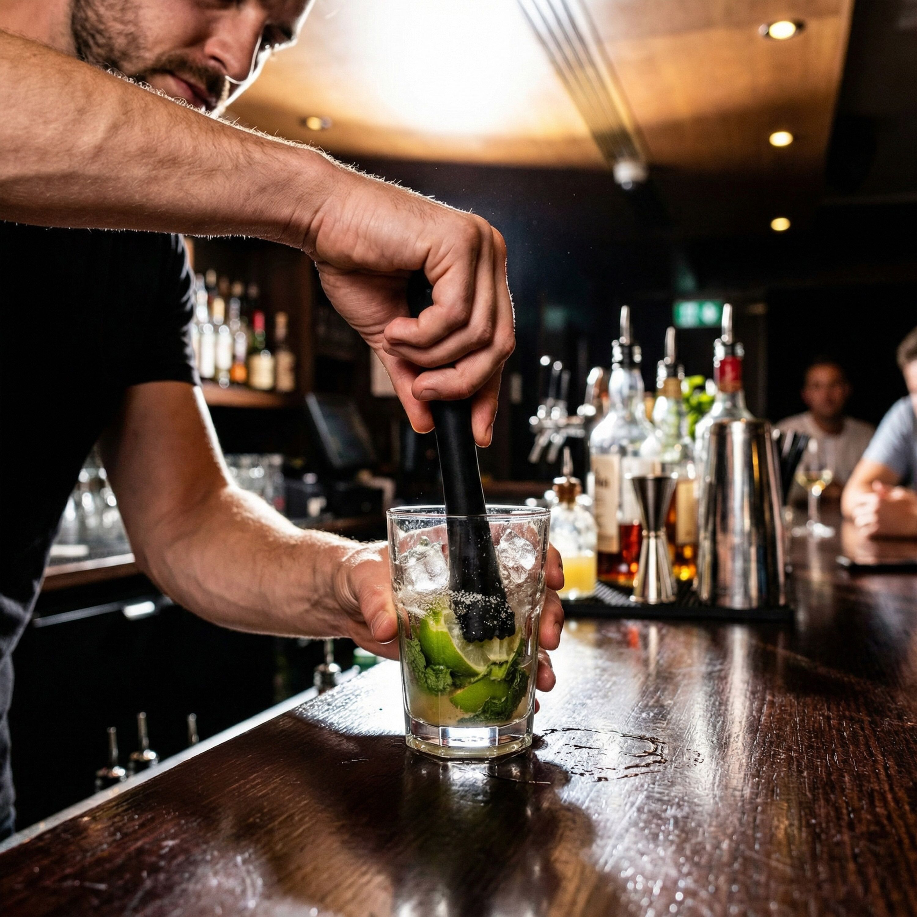 Pilon à mojito – plastique – Noir