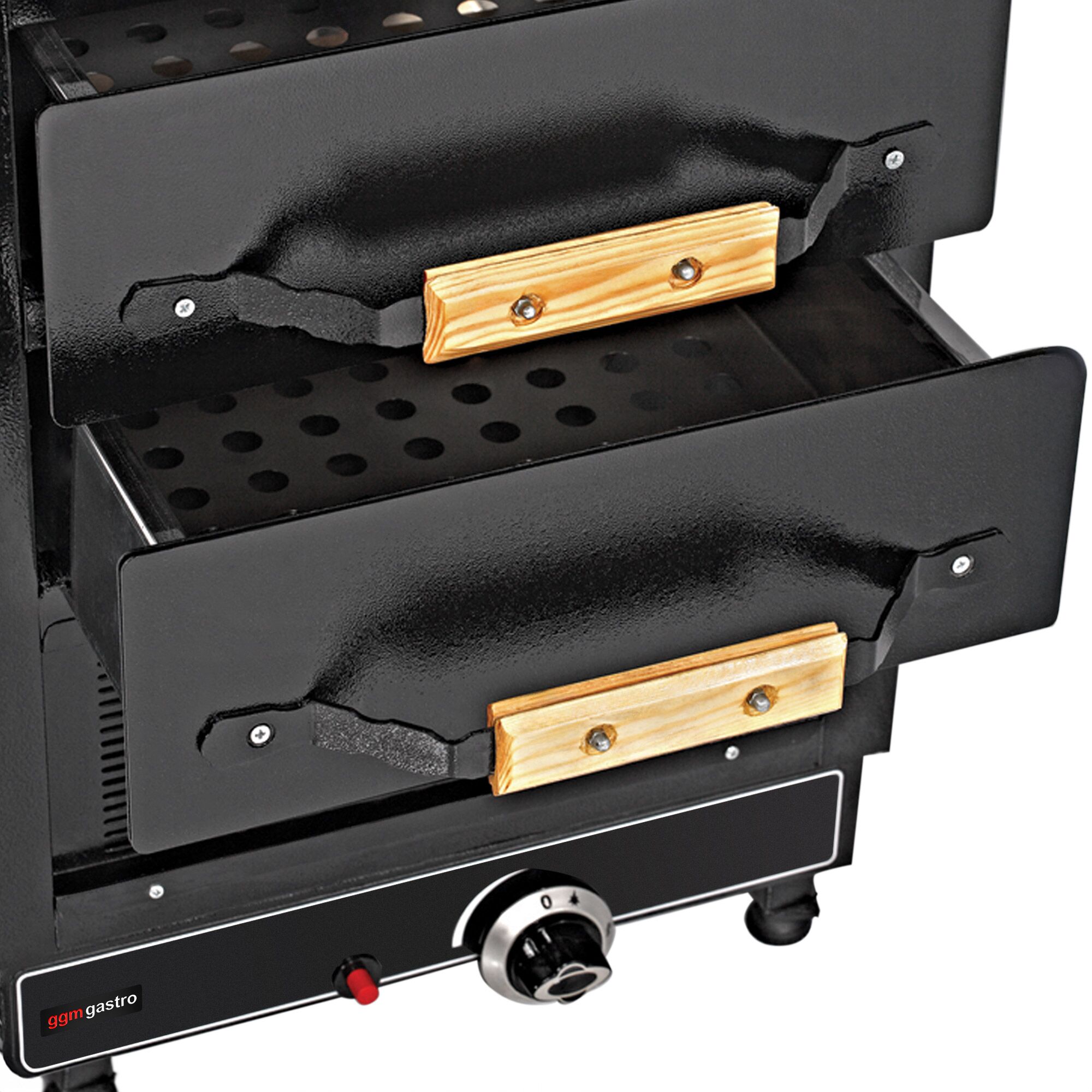 Commercial Gas Jacket Potato Oven - Manual Controls - 4.9kW - 500x1200x700mm - with 3 drawers