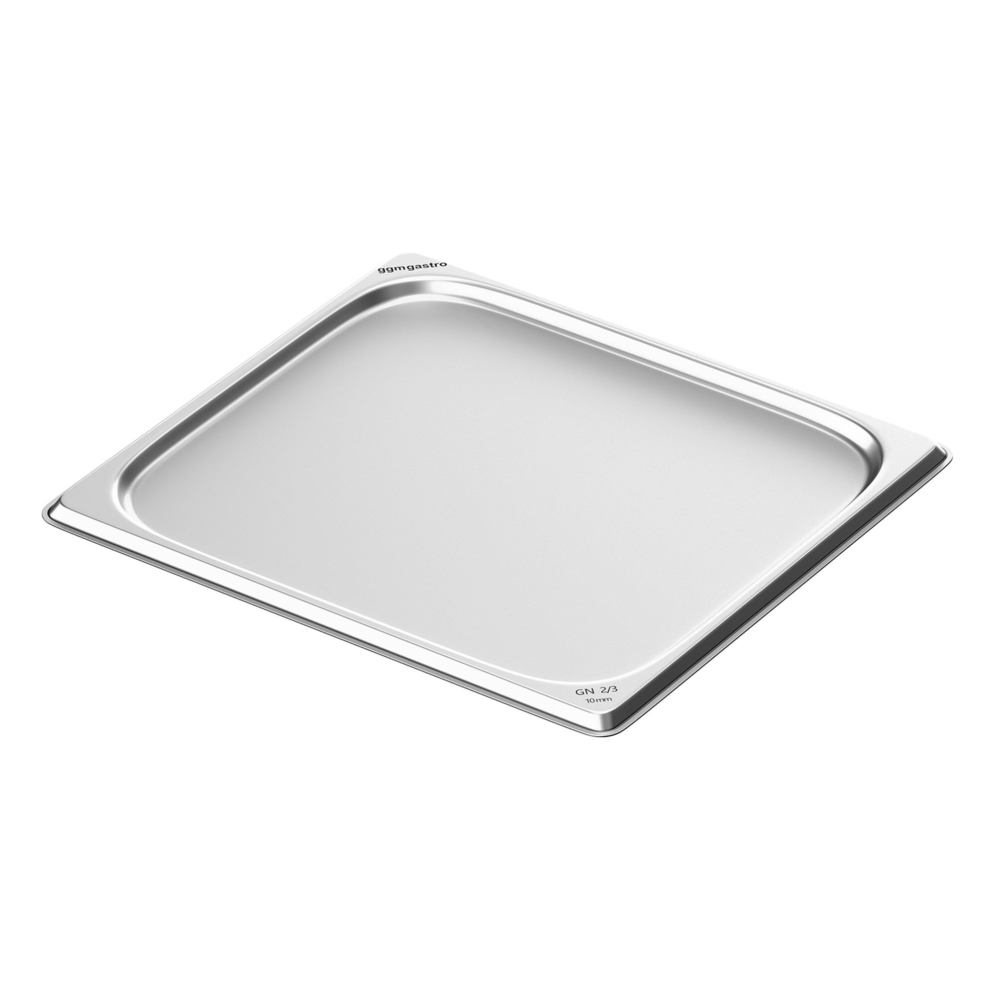 (6 pièces) Plateau en inox GN 2/3 - 10 mm
