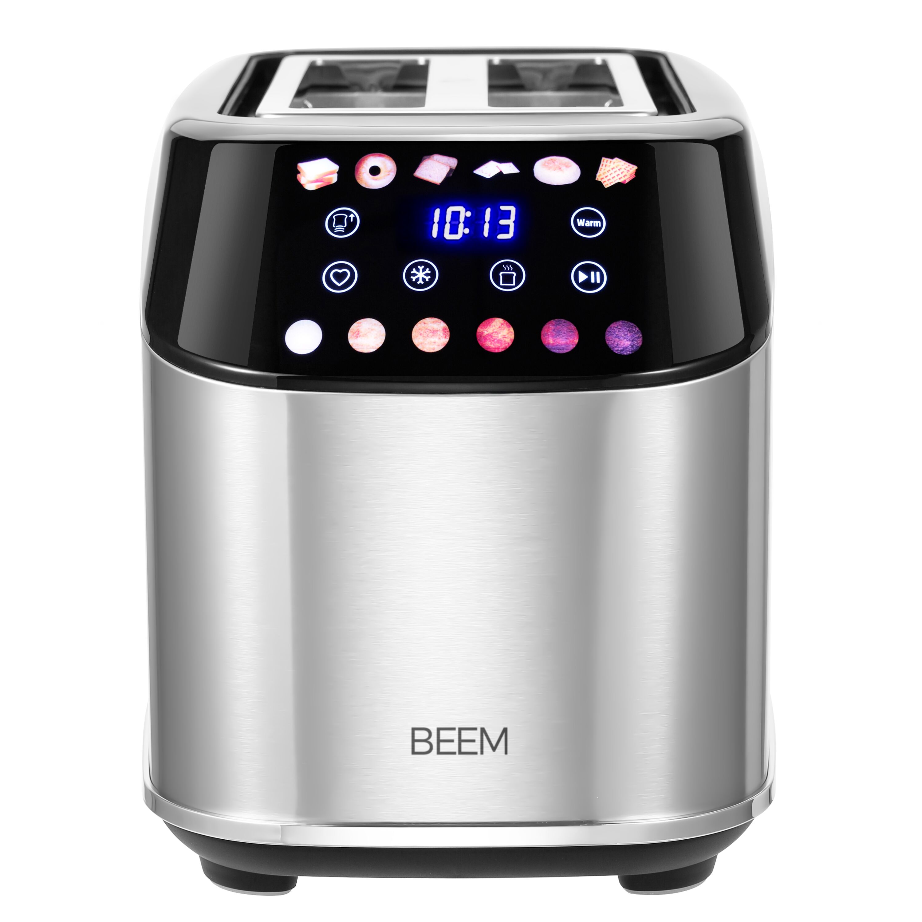 BEEM | Grille-pain - 1,4 kW - 2 compartiments à pain séparément réglables - Inclus porte-pains
