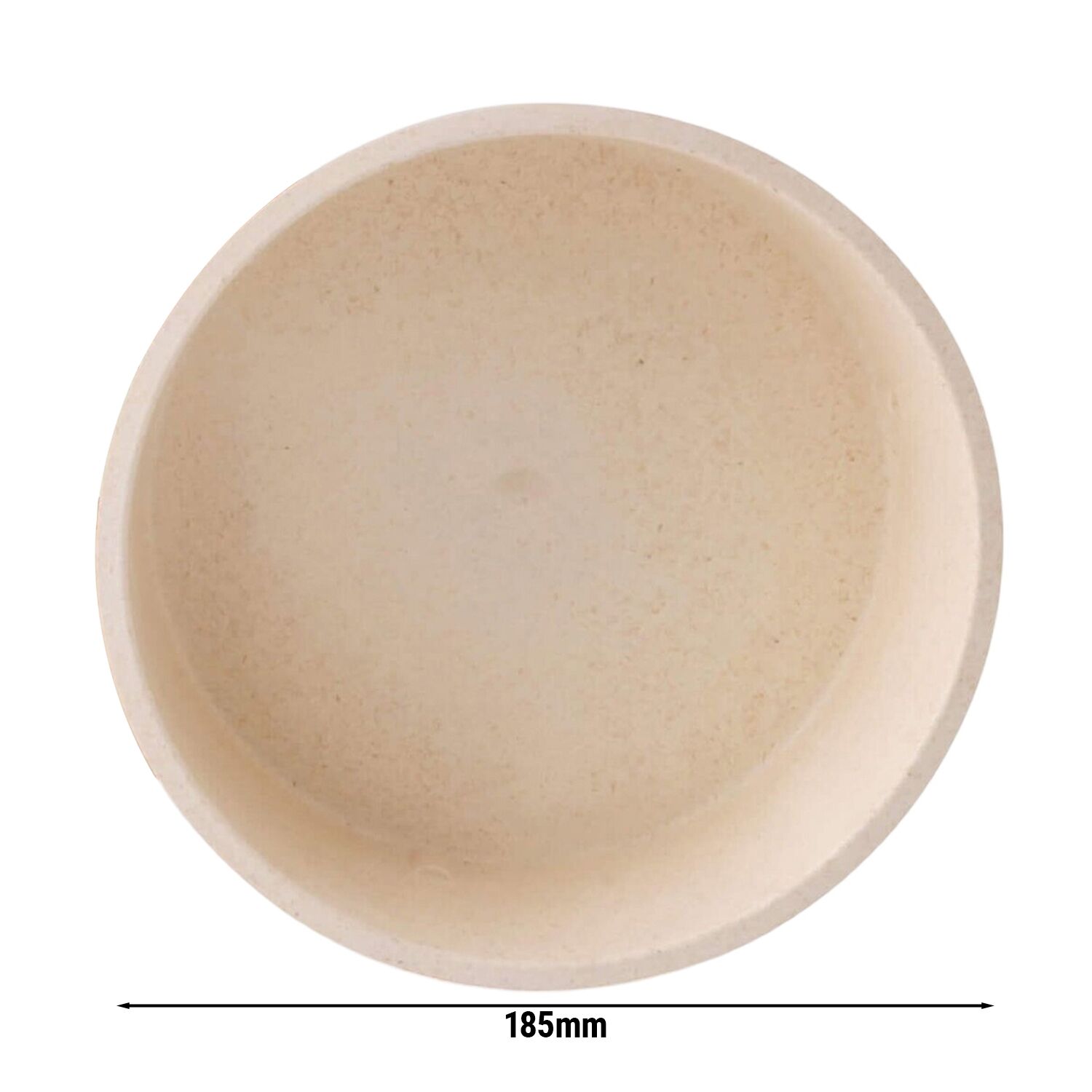 (60 pcs) Saladier - Bio-Compound - 1L - Ø 185mm - Profondeur : 68mm - Crème blanc