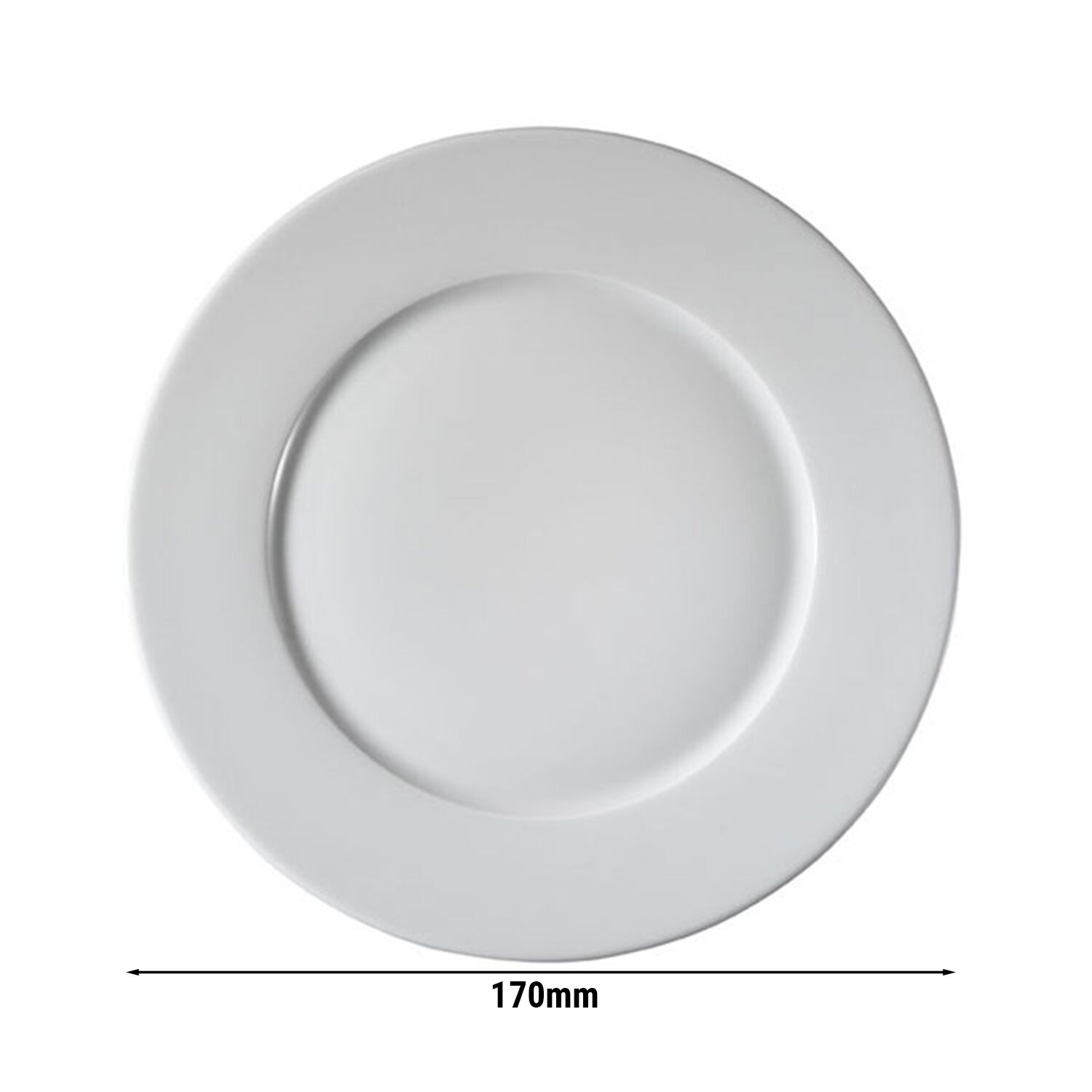 (24 pcs) PERA - Soucoupe à café / thé - Ø170mm - Blanc