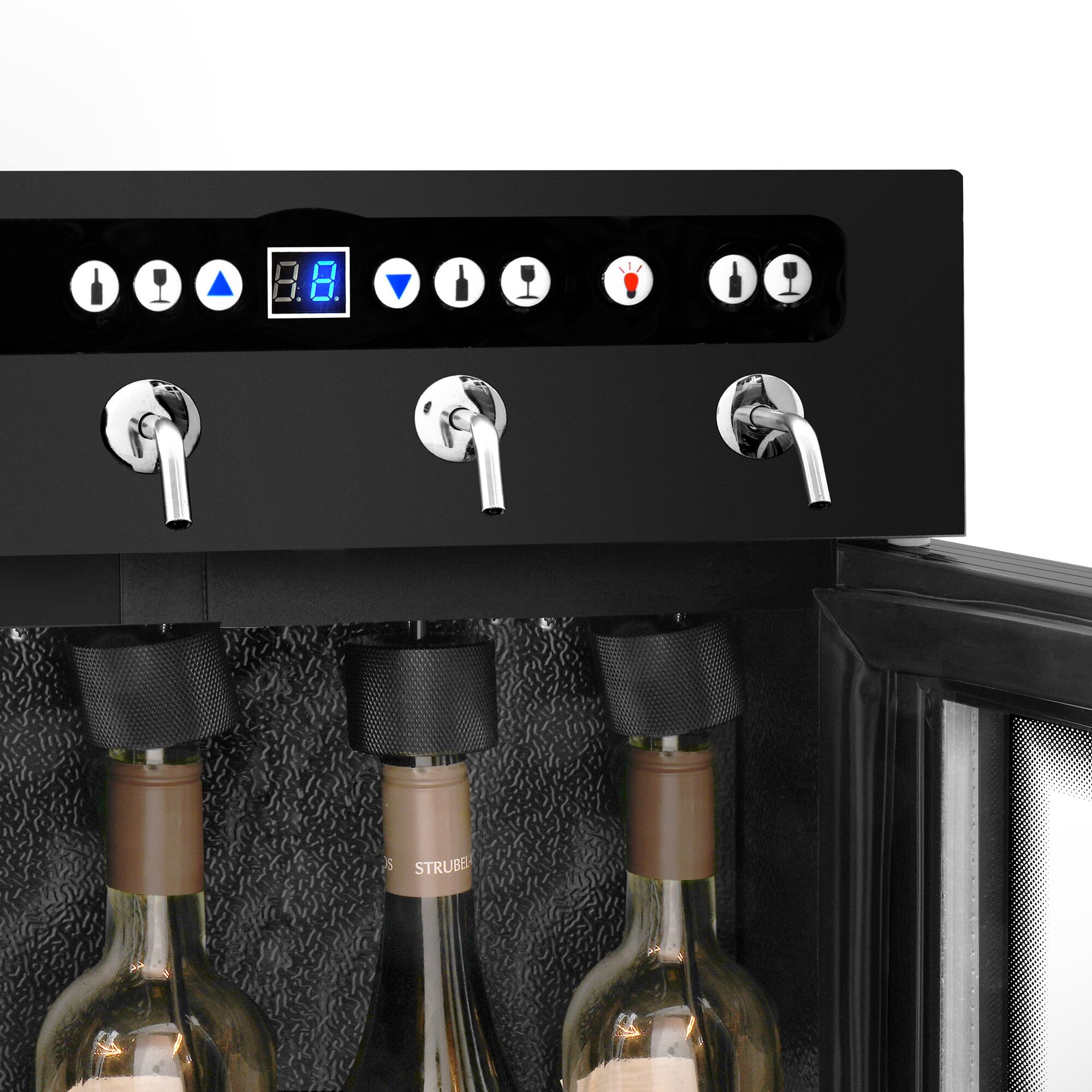 Refrigerated Wine Dispenser - Dual Zone - 6 Bottle