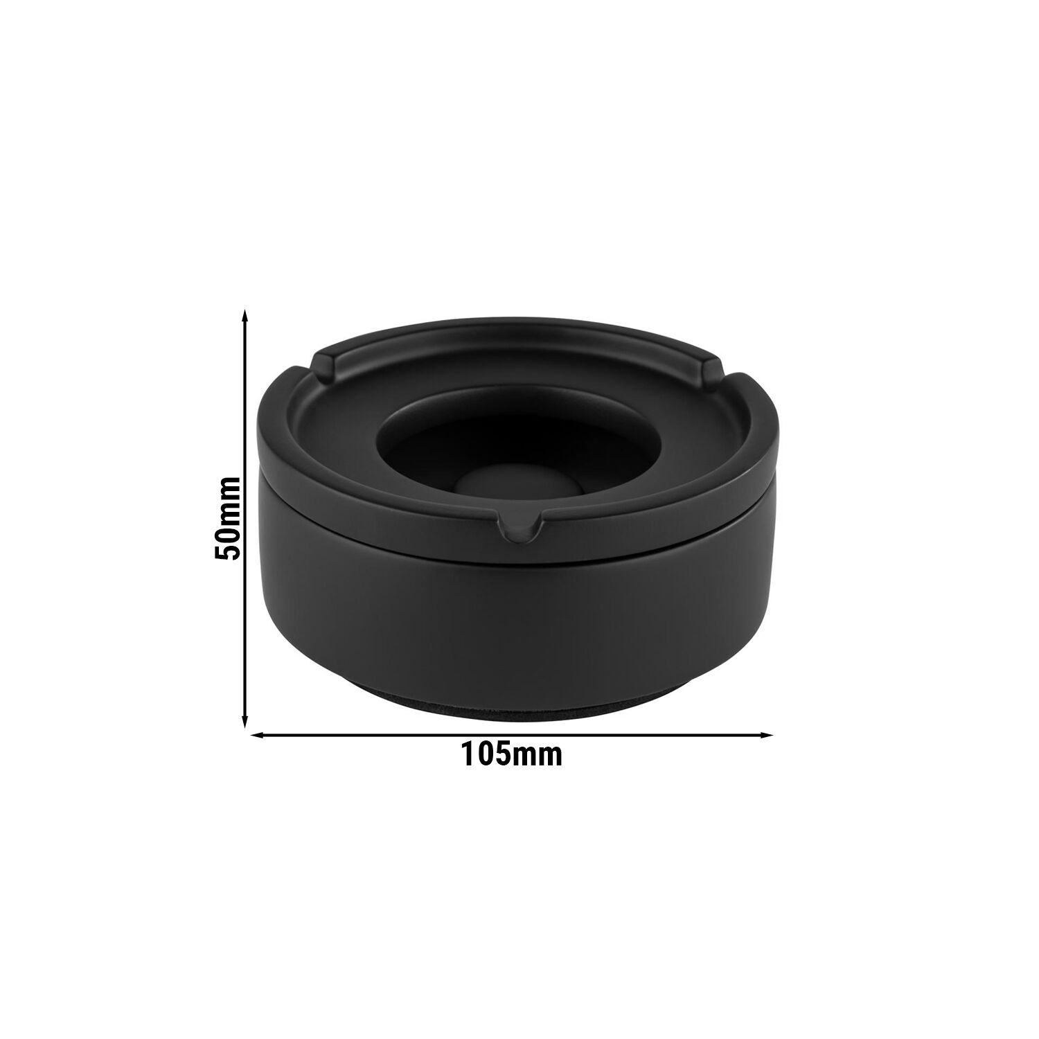 (6 pcs) Windproof Ashtray - ELEMENT - Ø105mm - Concrete