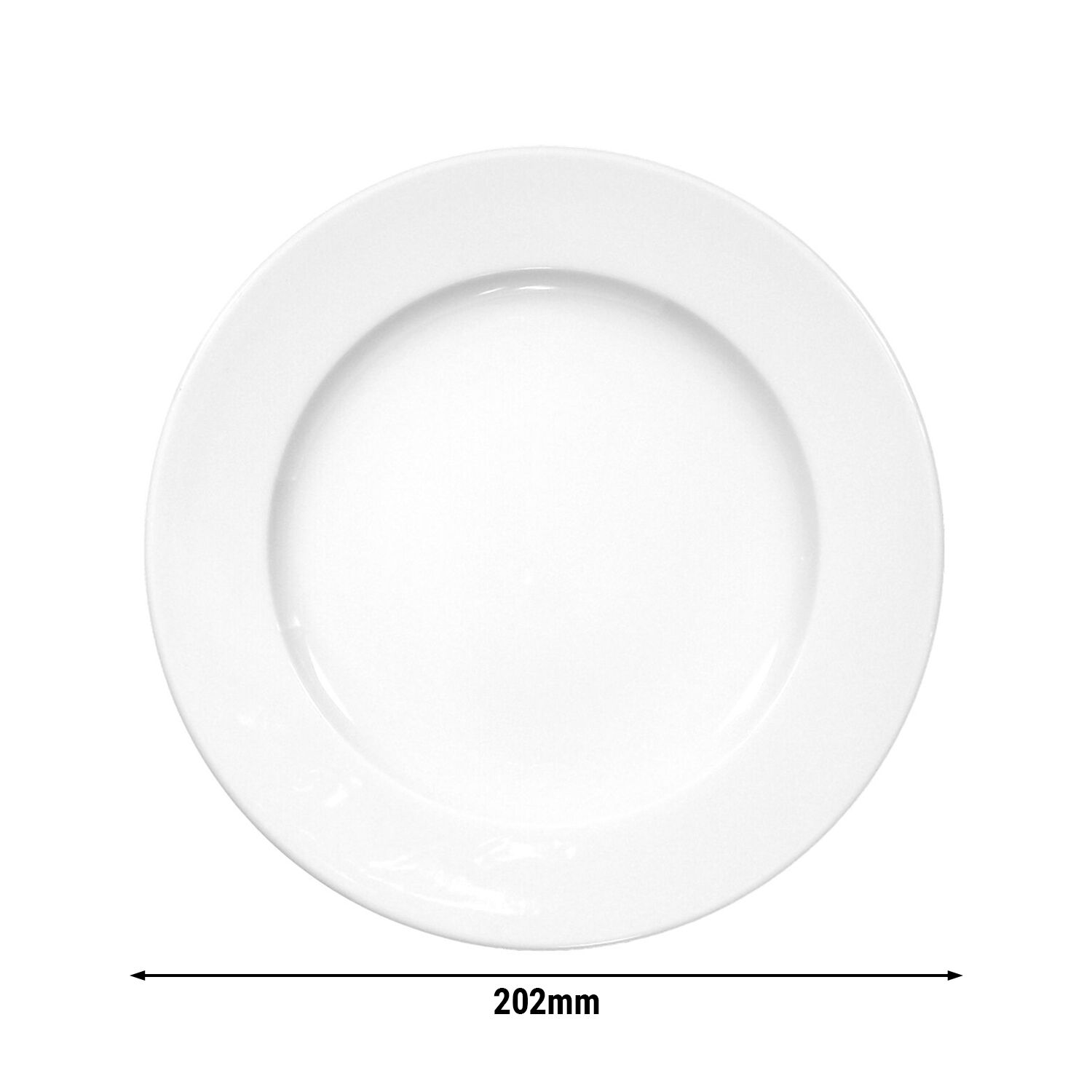 (6 pièces) SELTMANN WEIDEN | Assiette - plate - Ø 200 mm - Blanc/Uni         