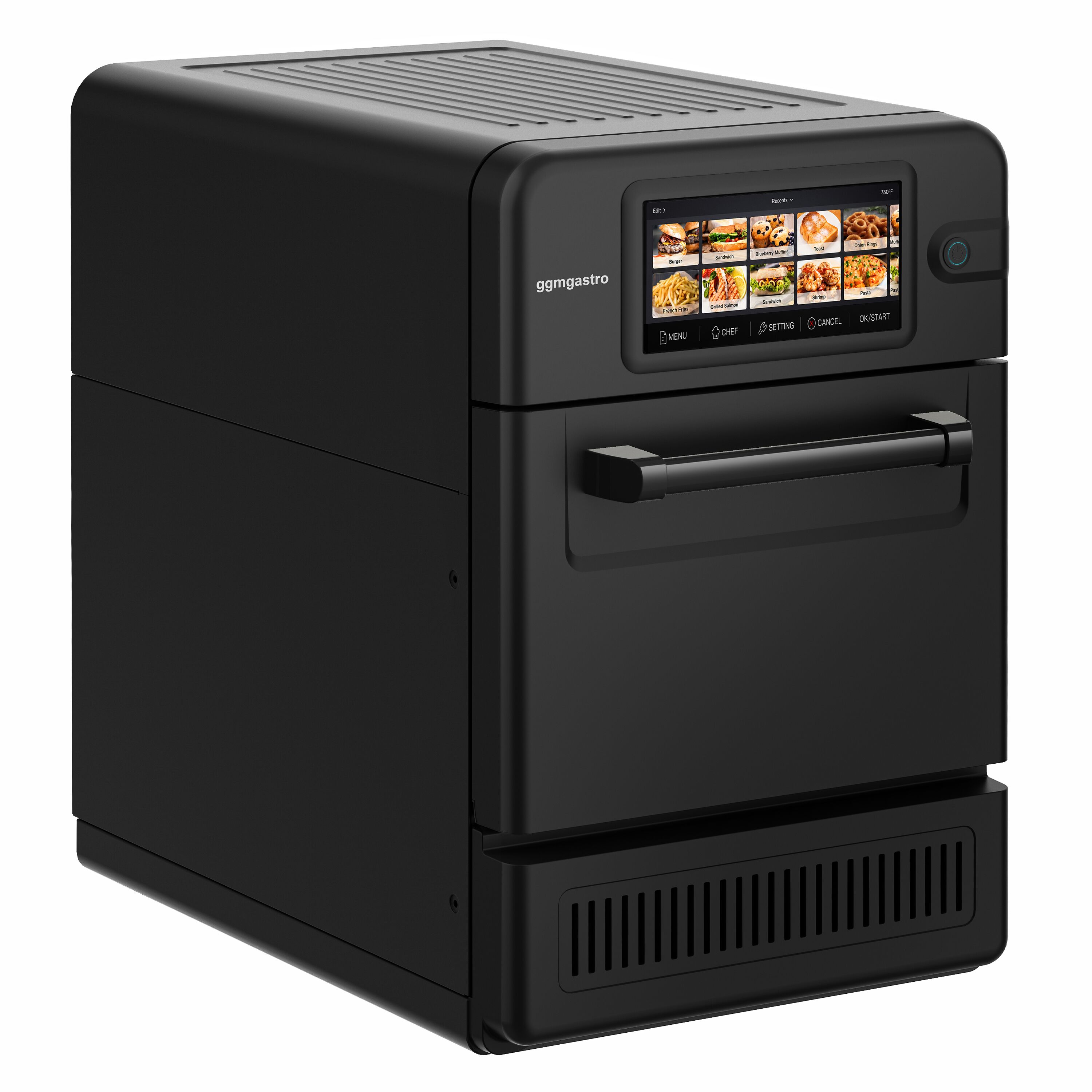 Four rapide - 3 kW - avec fonction gril & micro-ondes - 18,7 litres - Noir