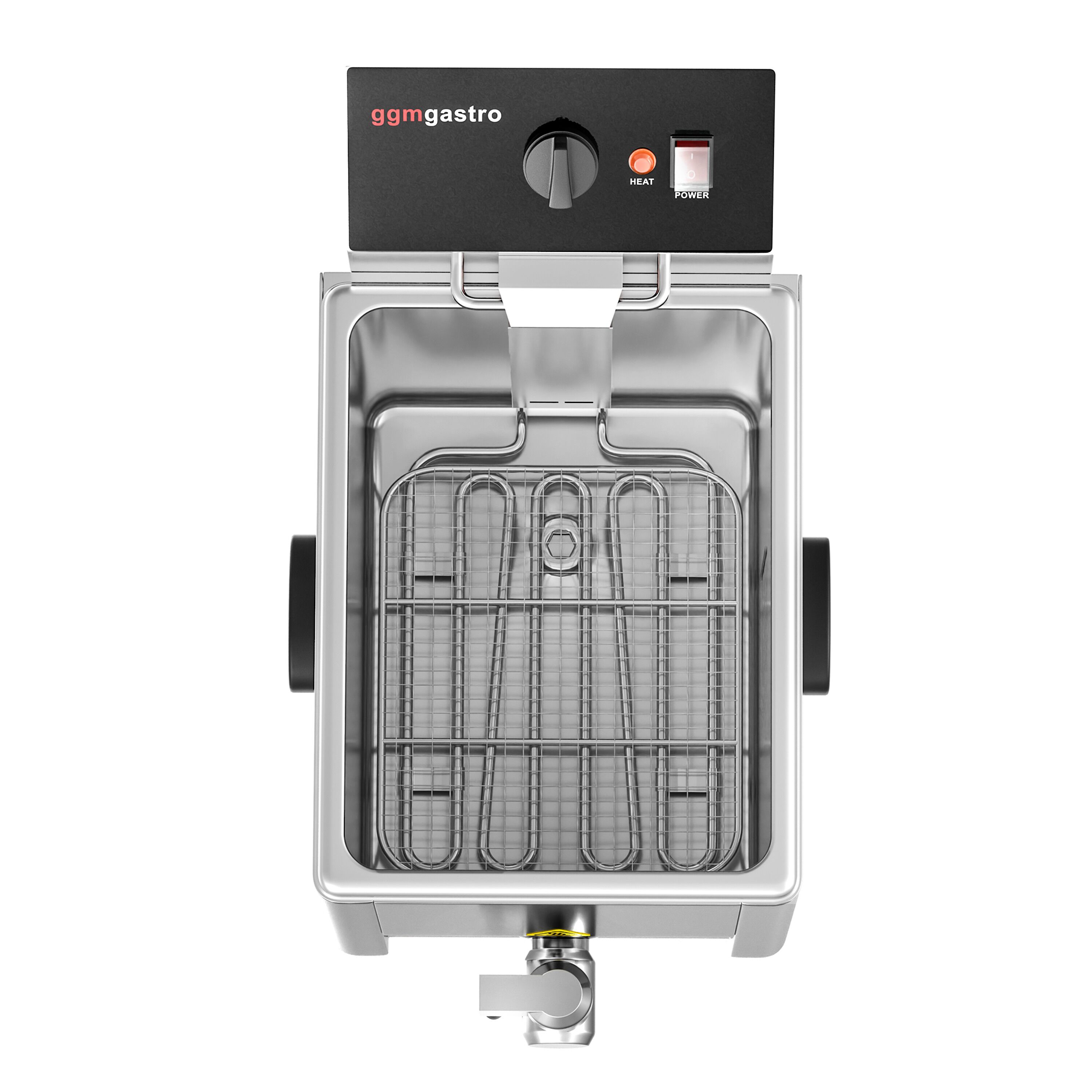 Friteuse électrique – 8 litres – 3,25 kW – avec robinet de vidange