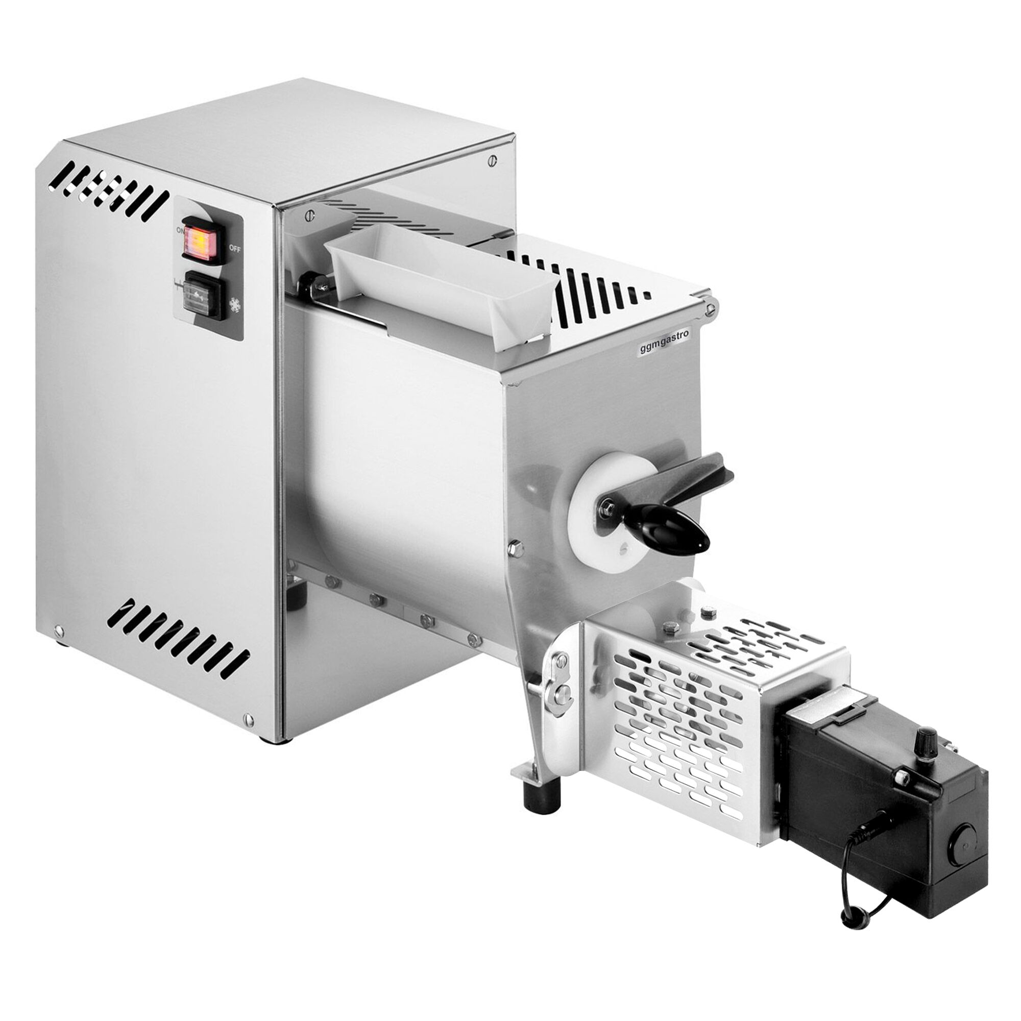 Machine à pâtes électrique – 4,2 kg/h – 370 watts – Ø 75 mm filière – incl. coupe-pâtes