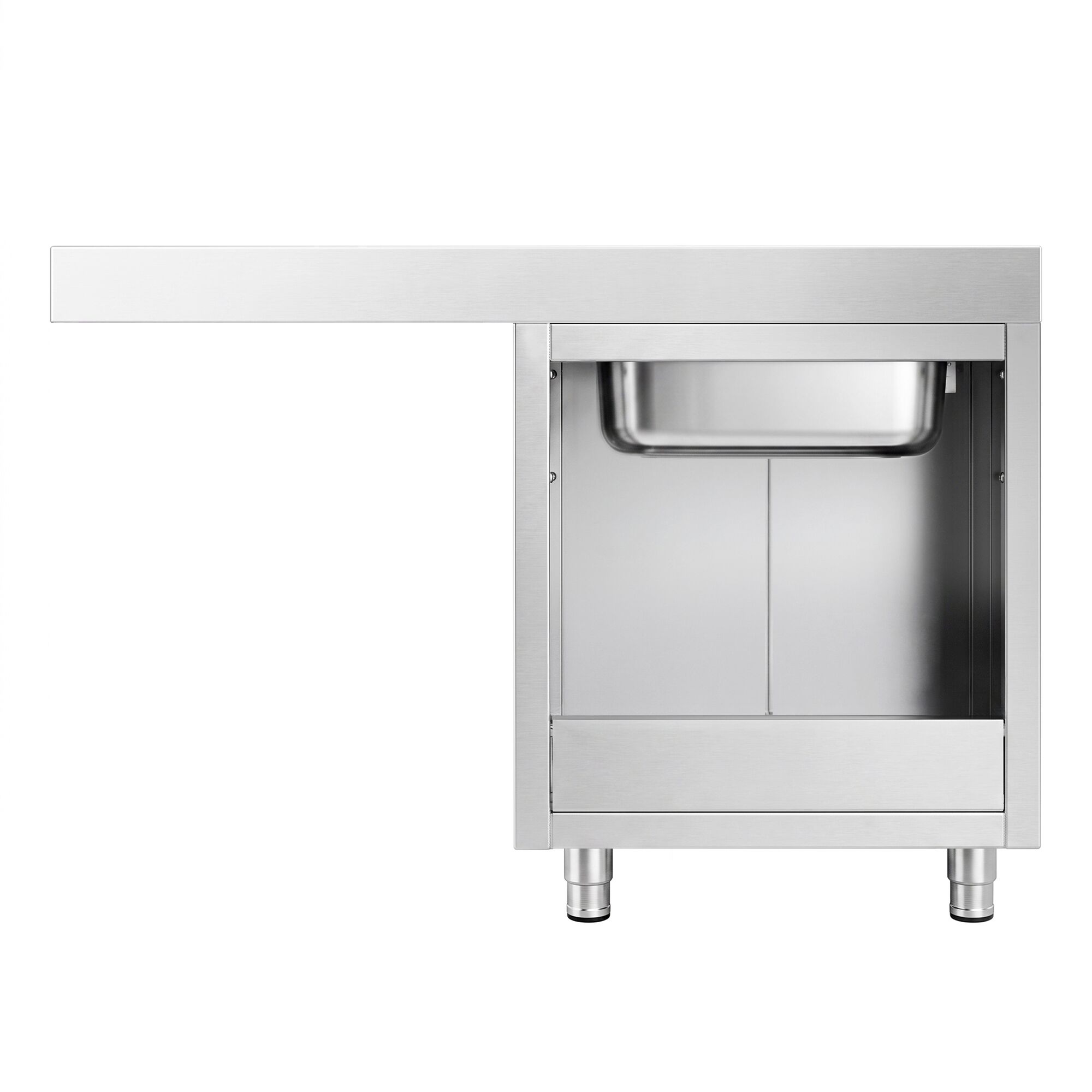 Spoelkast - 1400x600mm - met 1 spoelbak links