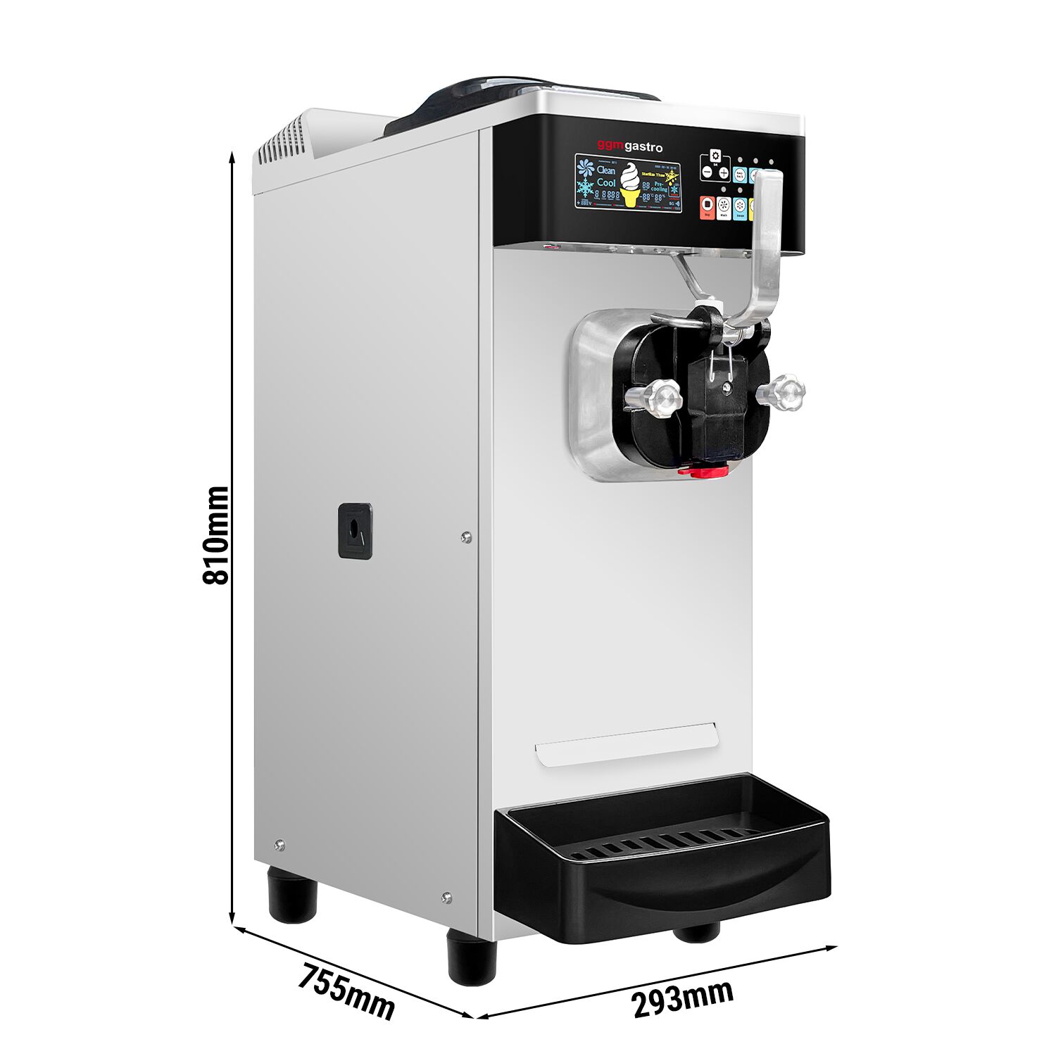 Machine à glace à l’italienne - 20-26L/h - 1,6kW - À poser