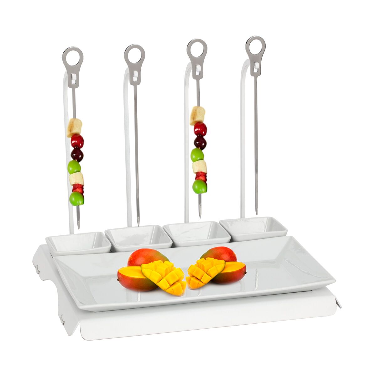 CLASSICO - Skewer Rack - White - incl. 4 skewers