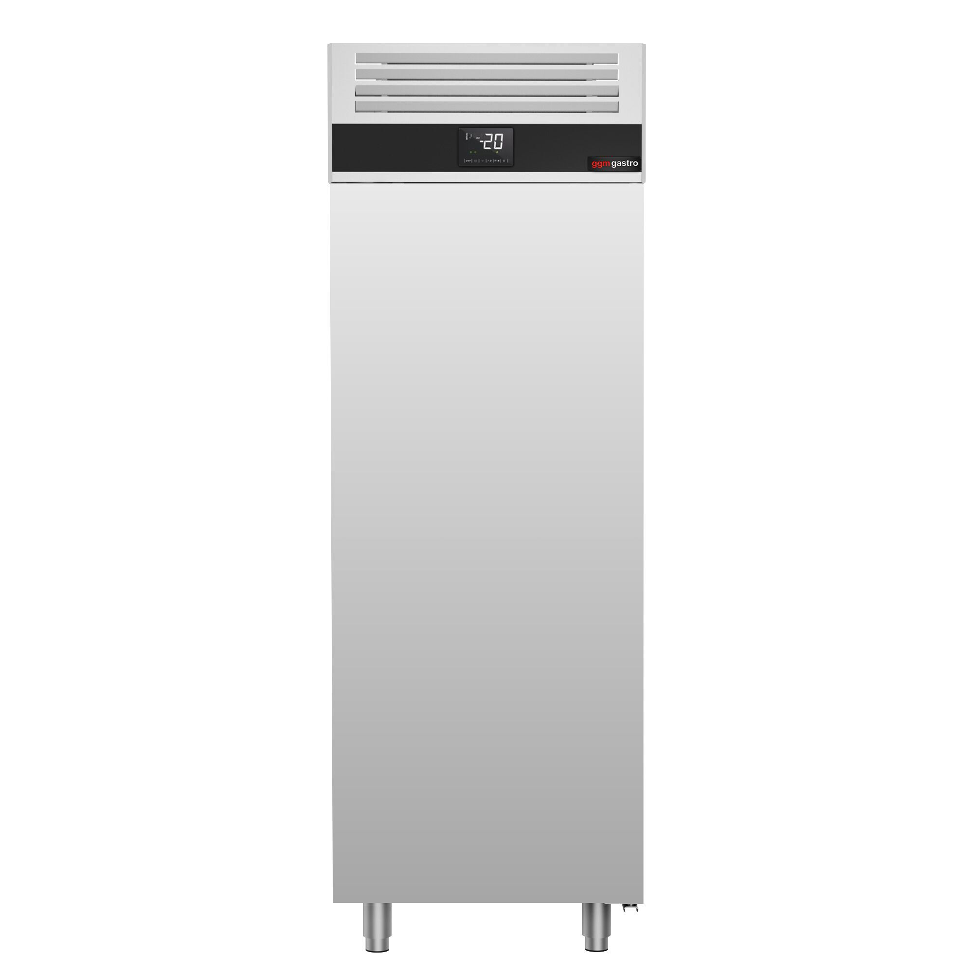 Armoire de conservation pour bacs à glace négative Inox AISI 304 - 600 x 800 - 650 L - avec 1 porte - p.ex. pour 48× bacs à glace 5L ou 32× bacs 7L