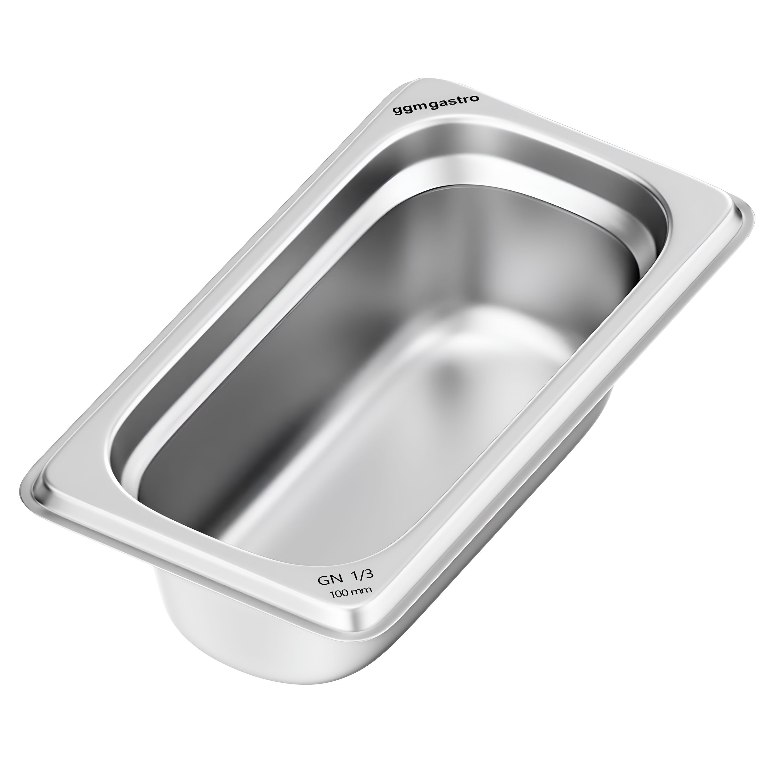 (6 pièces) Bac GN 1/3 en inox - Hauteur : 100 mm