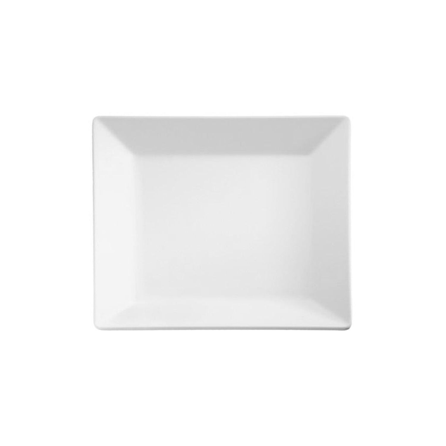 (6 pcs) Plateau de présentation - PURE - Mélamine - 210x210mm - Hauteur:30mm - Blanc - empilable, compatible lave-vaisselle