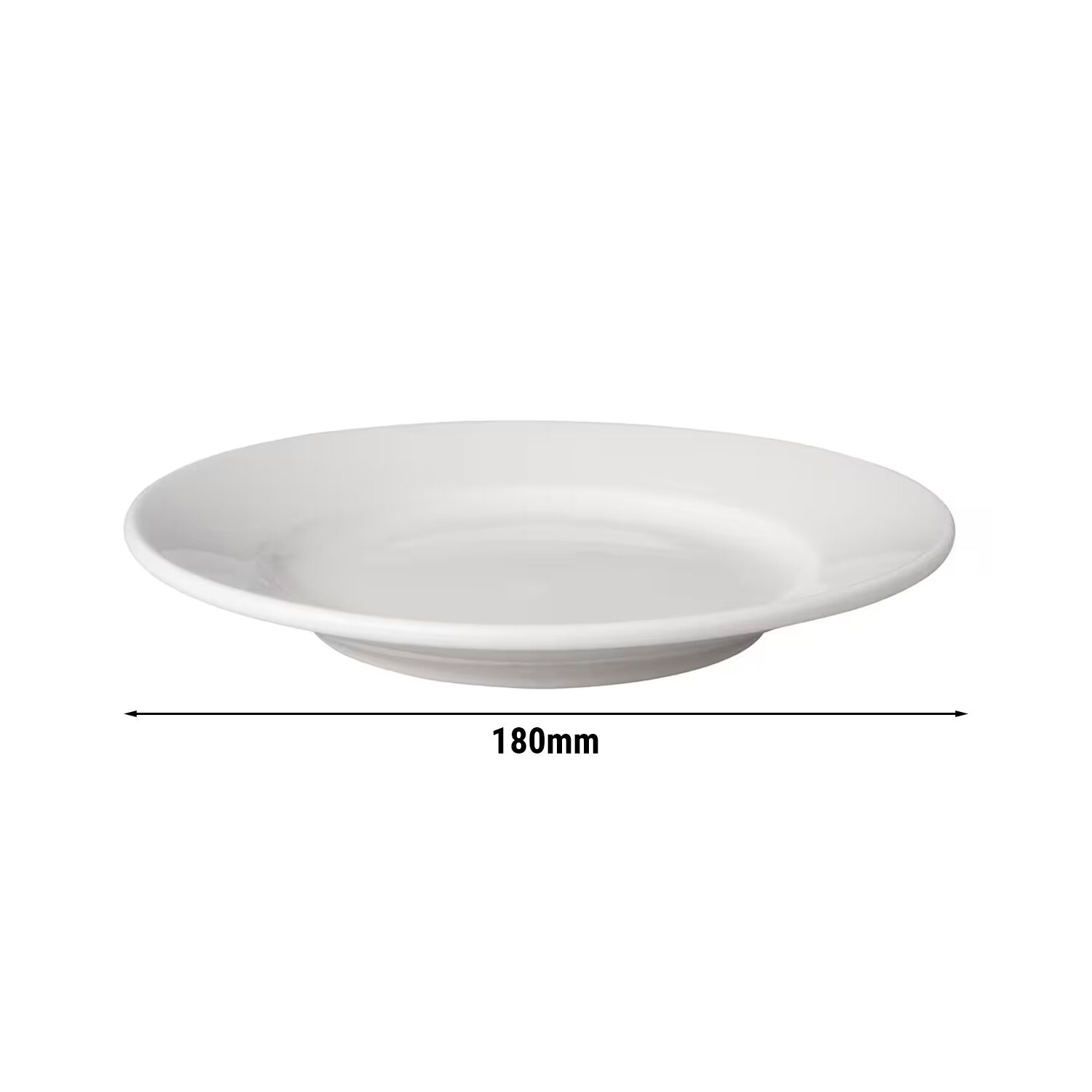(6 Pièces) BUDGETLINE - Assiette - Plate Mammoet - Ø 180 mm - Blanc