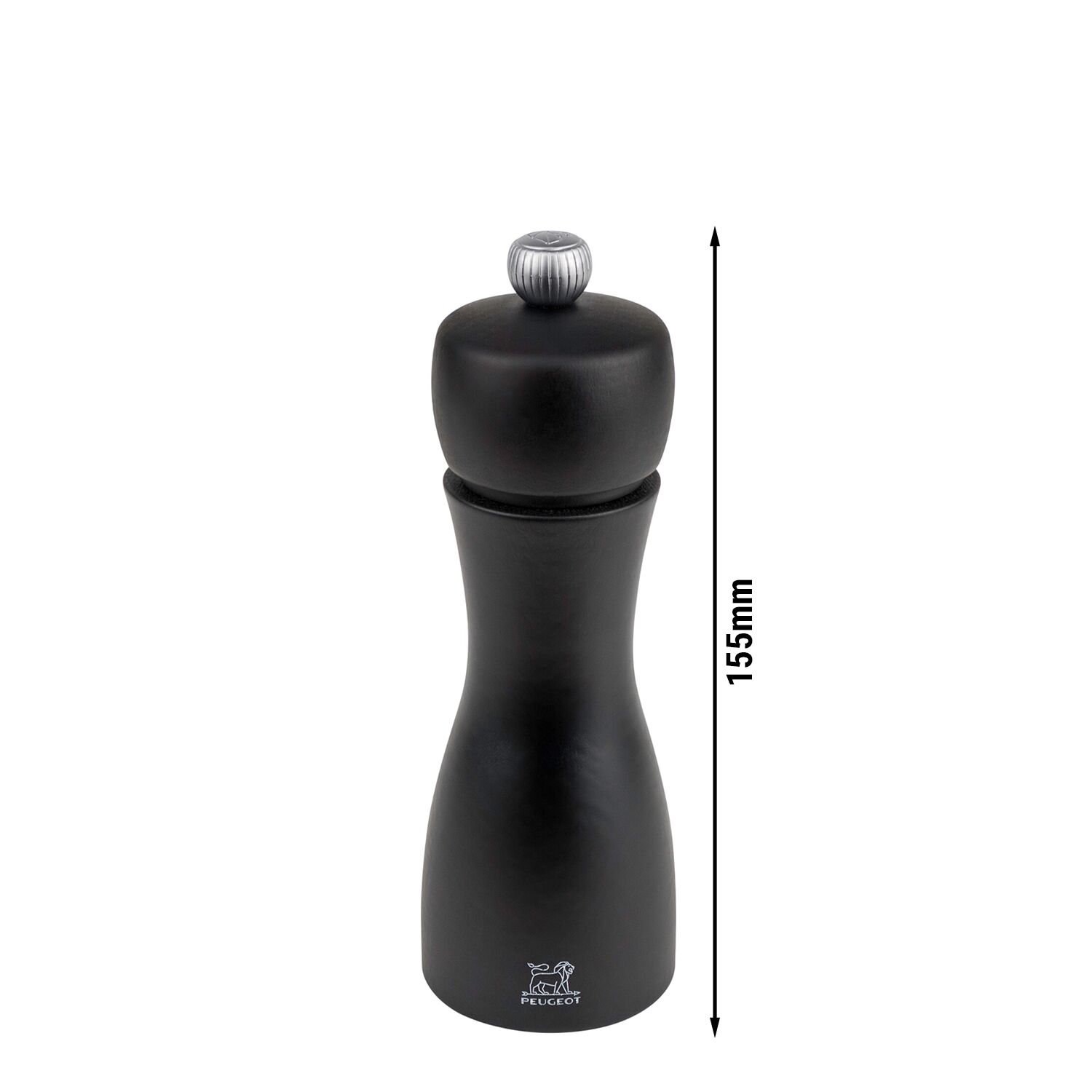(6 pièces) PEUGEOT | TAHITI – Moulin à poivre – Bois – Noir mat – Hauteur : 150 mm