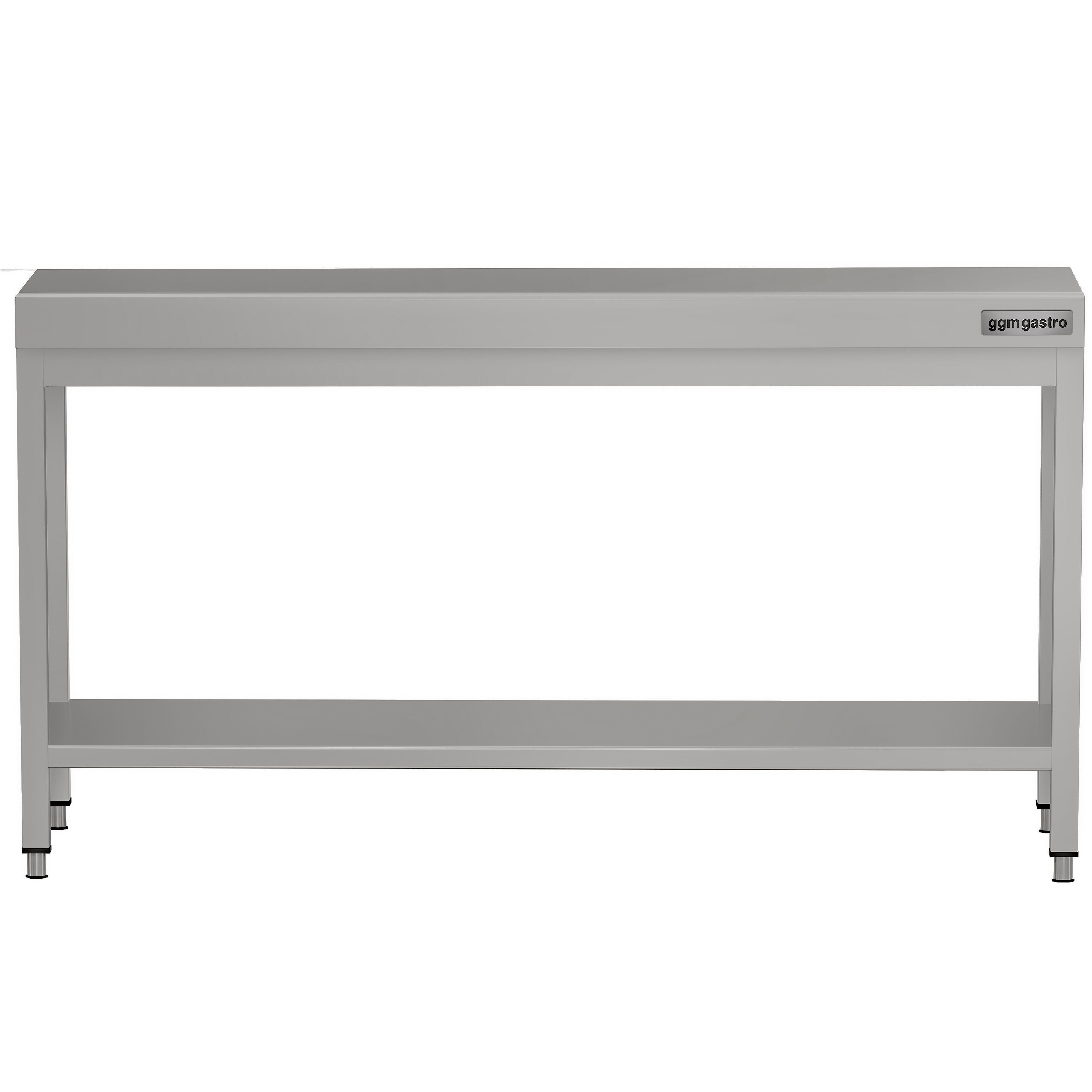 Table de travail en inox ECO – 2000 × 600 mm – avec tablette inférieure