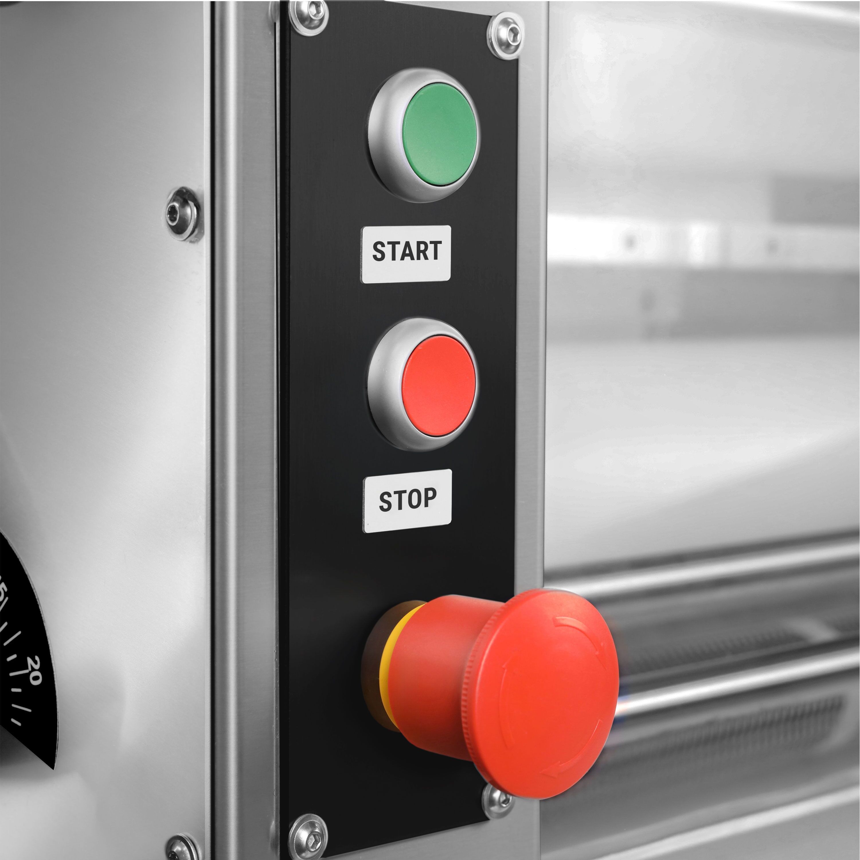 Façonneuse de boulangerie - Sur piétement - 4 cylindres - 550W - Jusqu’à 3000 pièces/h - Acier inoxydable