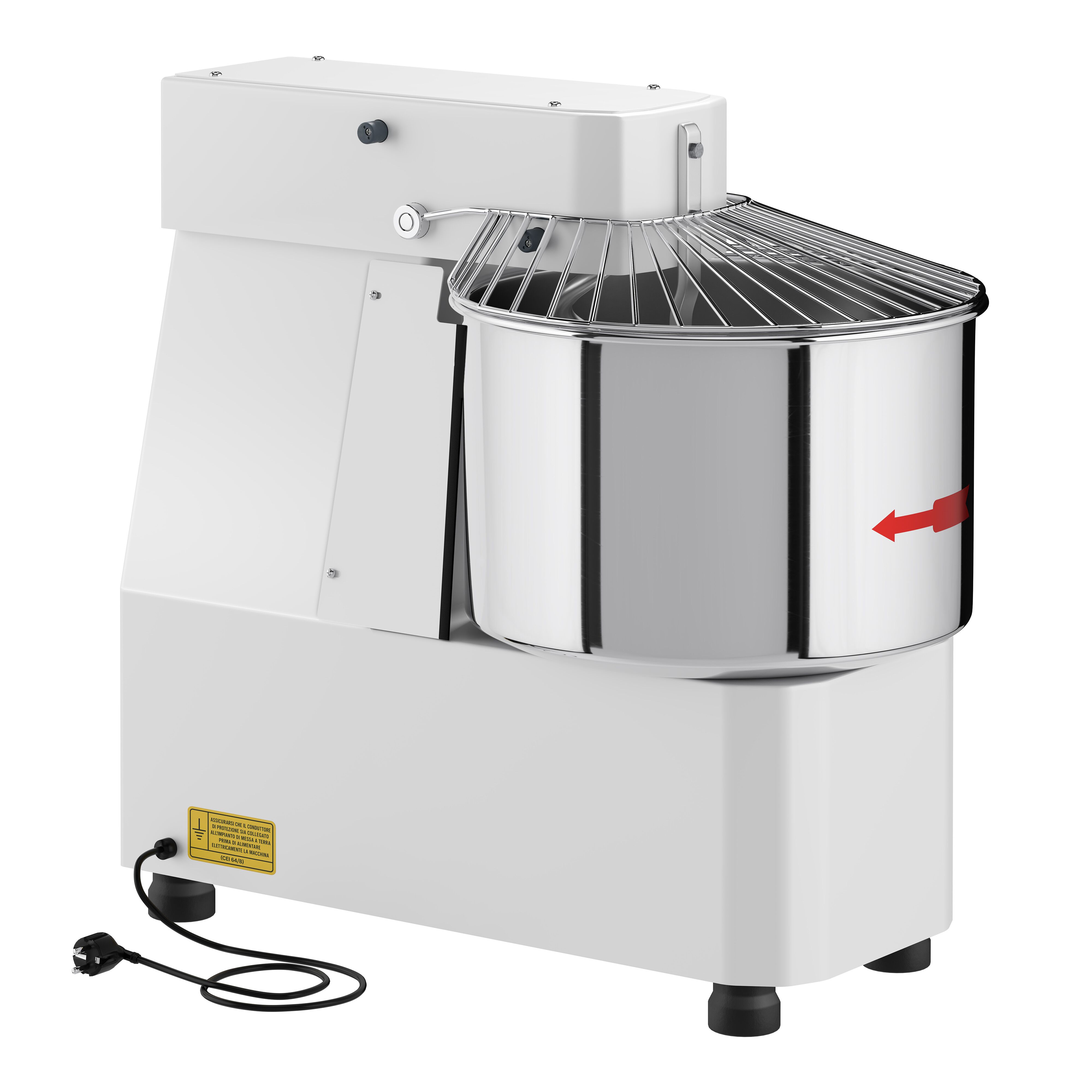 Pétrin à Pâte / Pétrin à spirale - 33 Litres / 25 kg - 2 Vitesses - avec Cuve Fixe - Fonction Minuterie