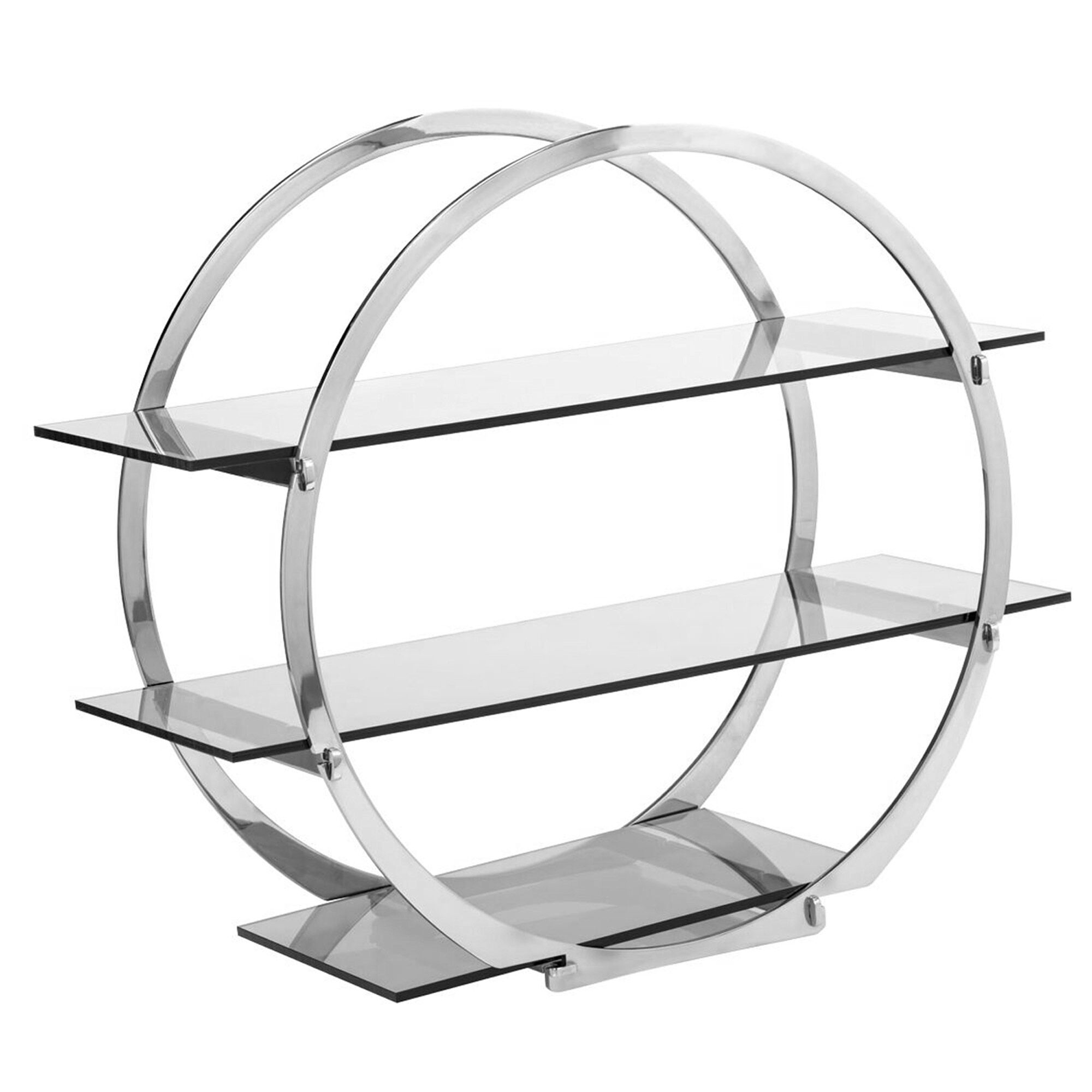 Présentoir buffet / étagère - Ø 450 mm - chromé