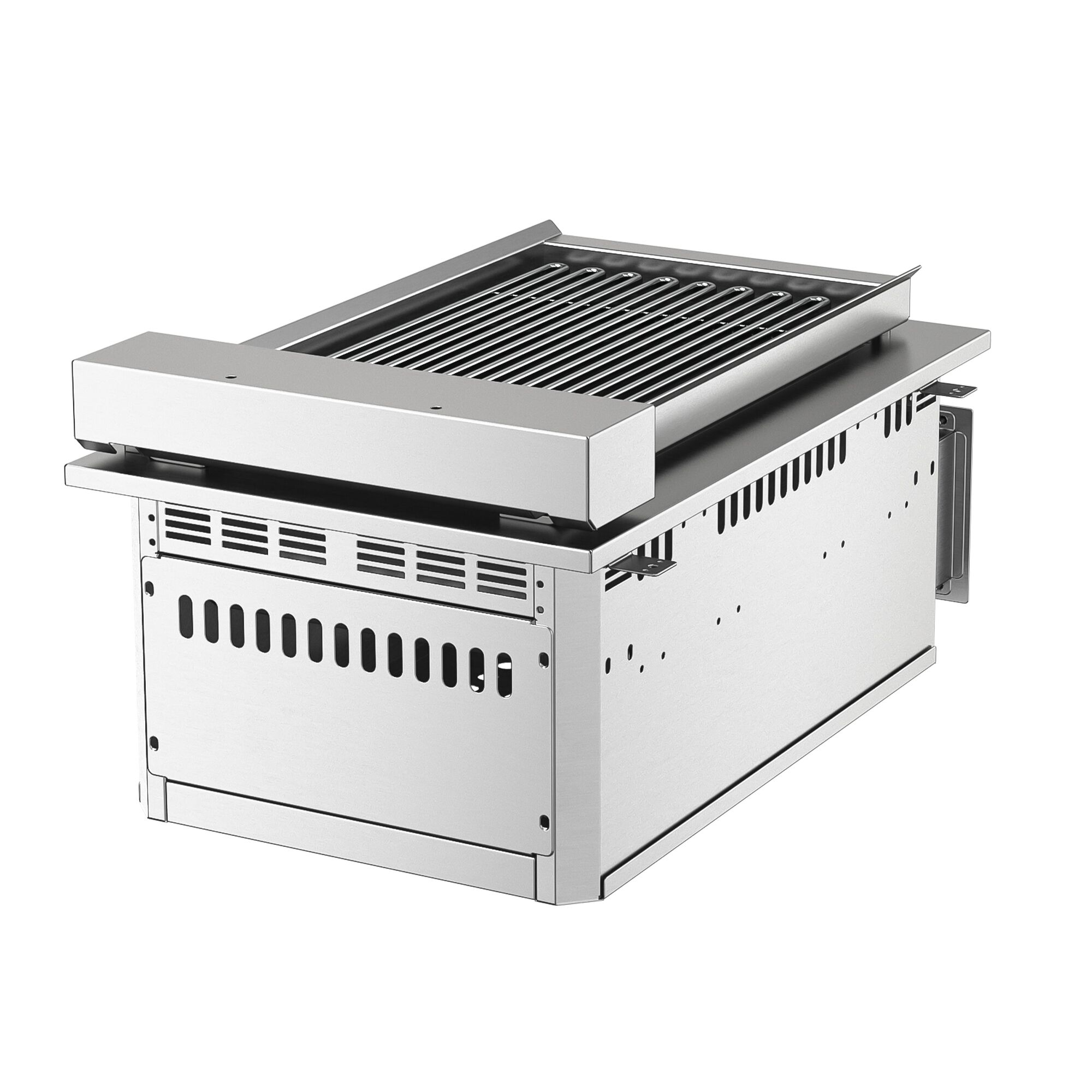 Grill à eau électrique encastrable professionnel - 3,75kW - à poser - P765mm