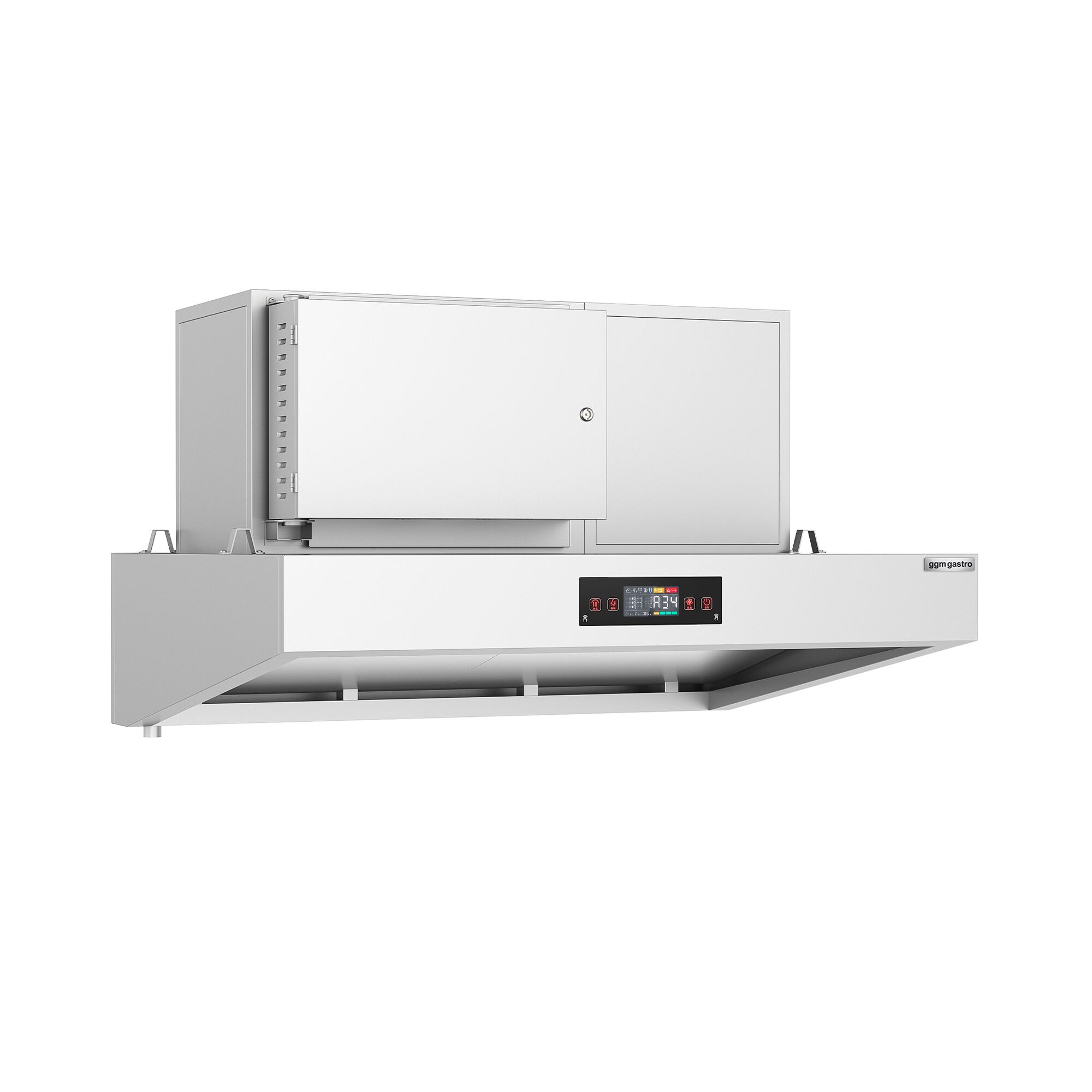 Hotte aspirante hybride - 1600 mm - efficacité de purification de l’air de 98 % - avec Smart Touch - LED