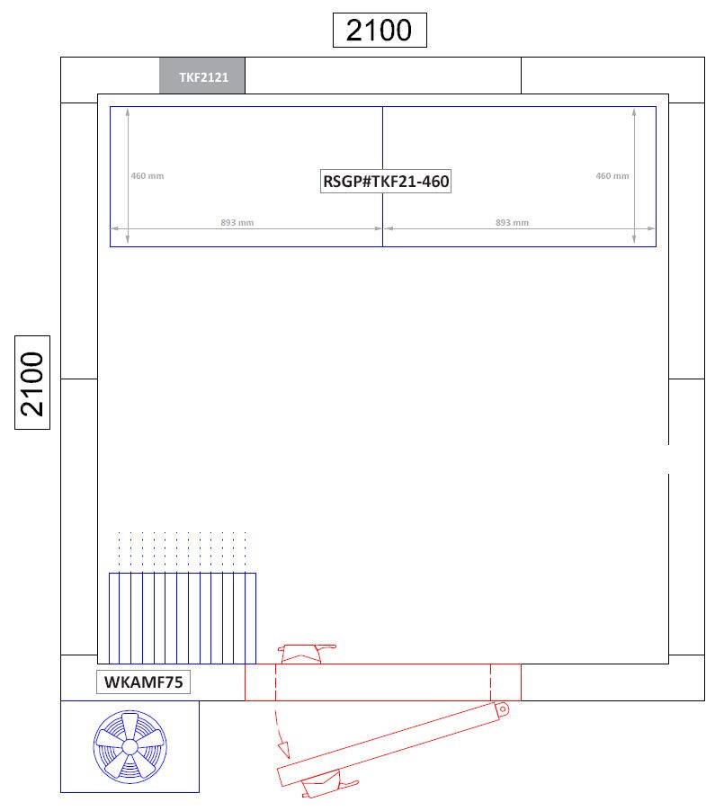 Rayonnage modulaire en aluminium - 1786x460mm - Capacité de charge:600kg