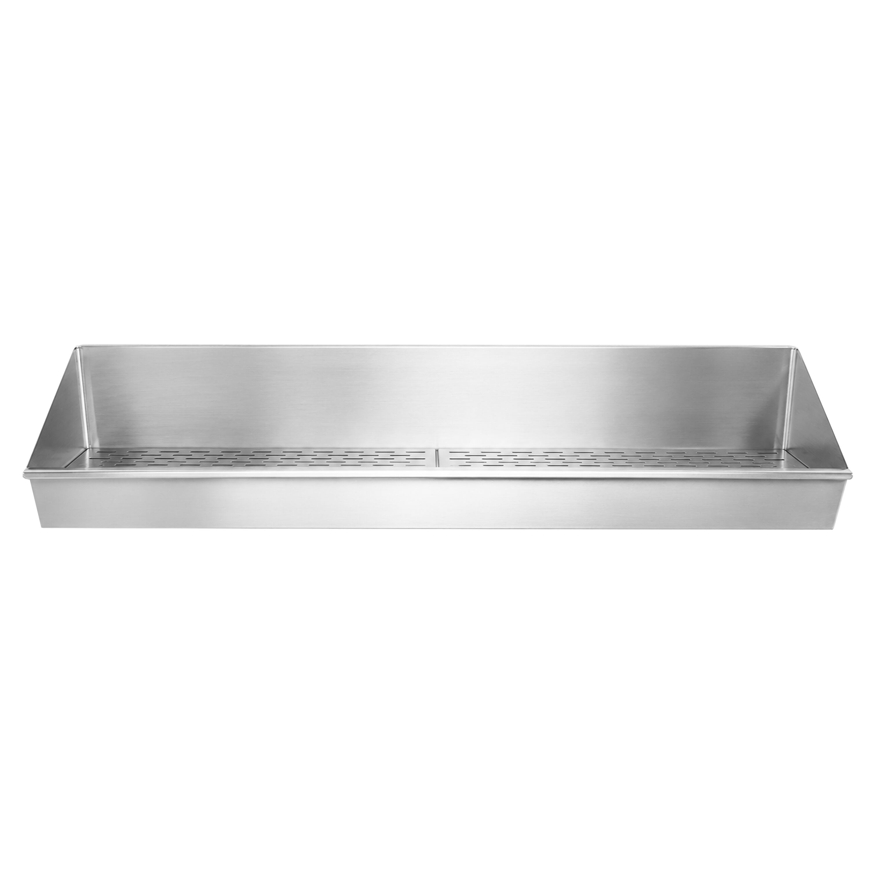 Bac à frites en acier inoxydable - 1200x300mm - avec filtre égouttoir