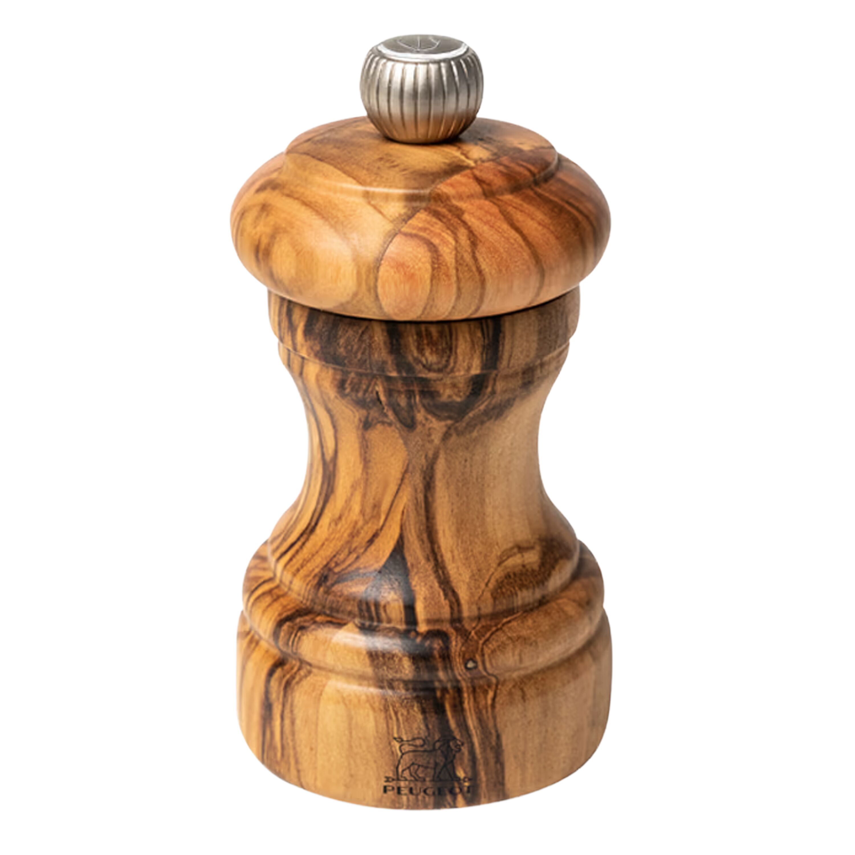 (6 pieces) PEUGEOT | BISTRO - Salt Mill - Olive Wood - Height: 100mm